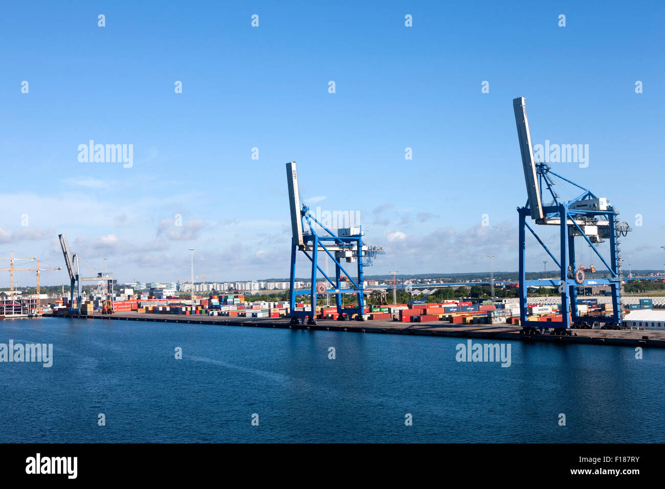Copenhagen Cruise Port Langelinie Quay, Nordre Toldbod, la Freeport e nuovo Cruise Terminal Ocean Terminal Quay, Danimarca Foto Stock