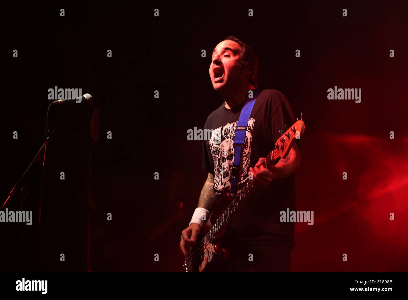 Leeds, nello Yorkshire, Regno Unito. 29 Agosto, 2015. New Found Glory headline la serratura fino allo stadio di festival di Leeds 2015 Foto Stock