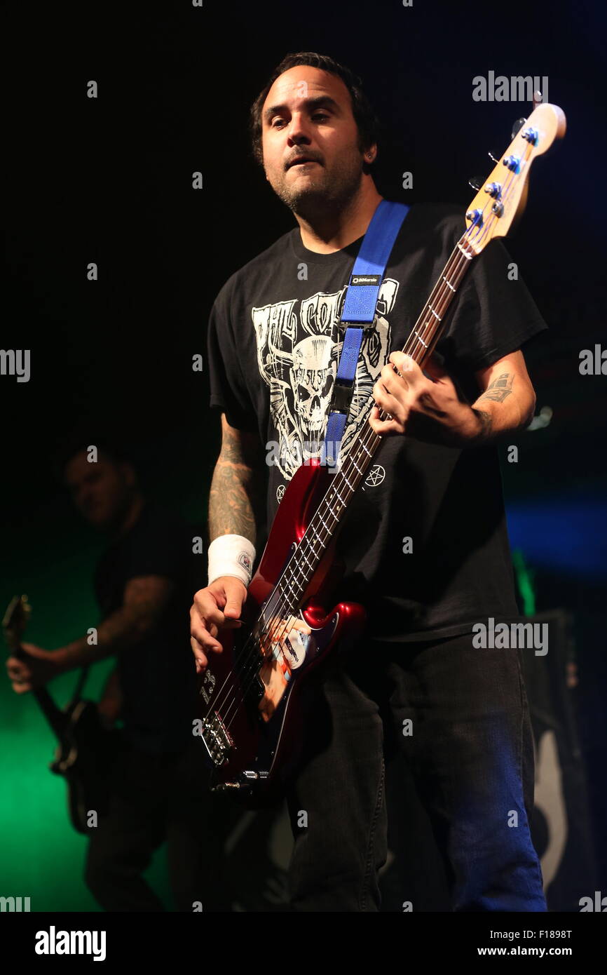 Leeds, nello Yorkshire, Regno Unito. 29 Agosto, 2015. New Found Glory headline la serratura fino allo stadio di festival di Leeds 2015 Foto Stock