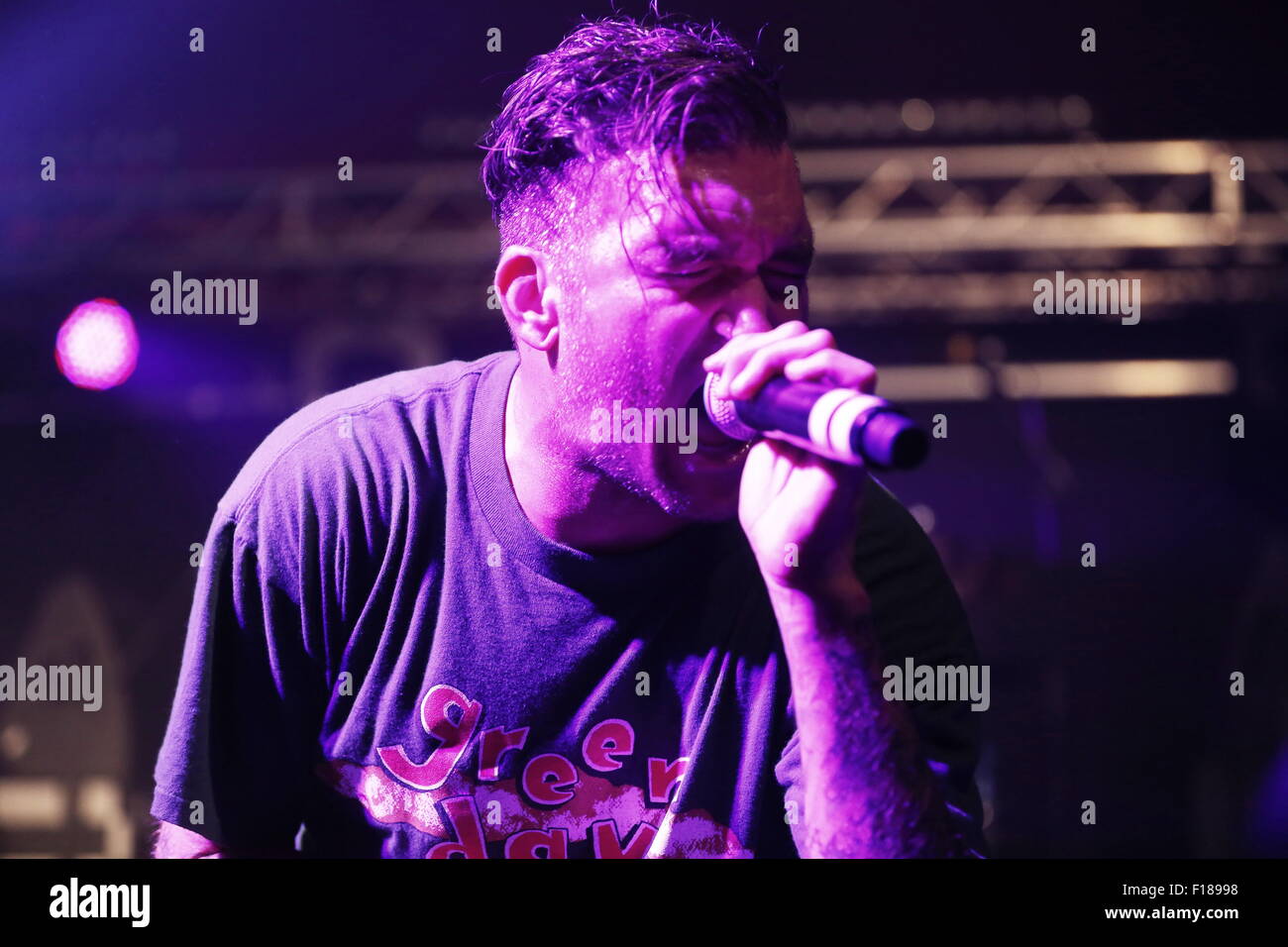 Leeds, nello Yorkshire, Regno Unito. 29 Agosto, 2015. New Found Glory headline la serratura fino allo stadio di festival di Leeds 2015 Foto Stock