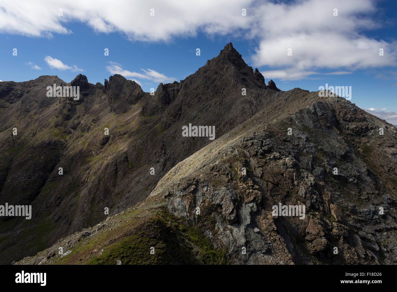 Sgurr nan Gillean, Cuillin, Isola di Skye, Scotland, Regno Unito Foto Stock