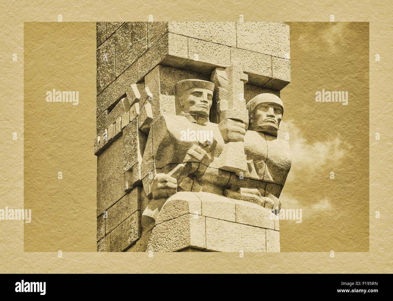 Il monumento di Westerplatte, Gdansk, Pomerania, Polonia, Europa Foto Stock