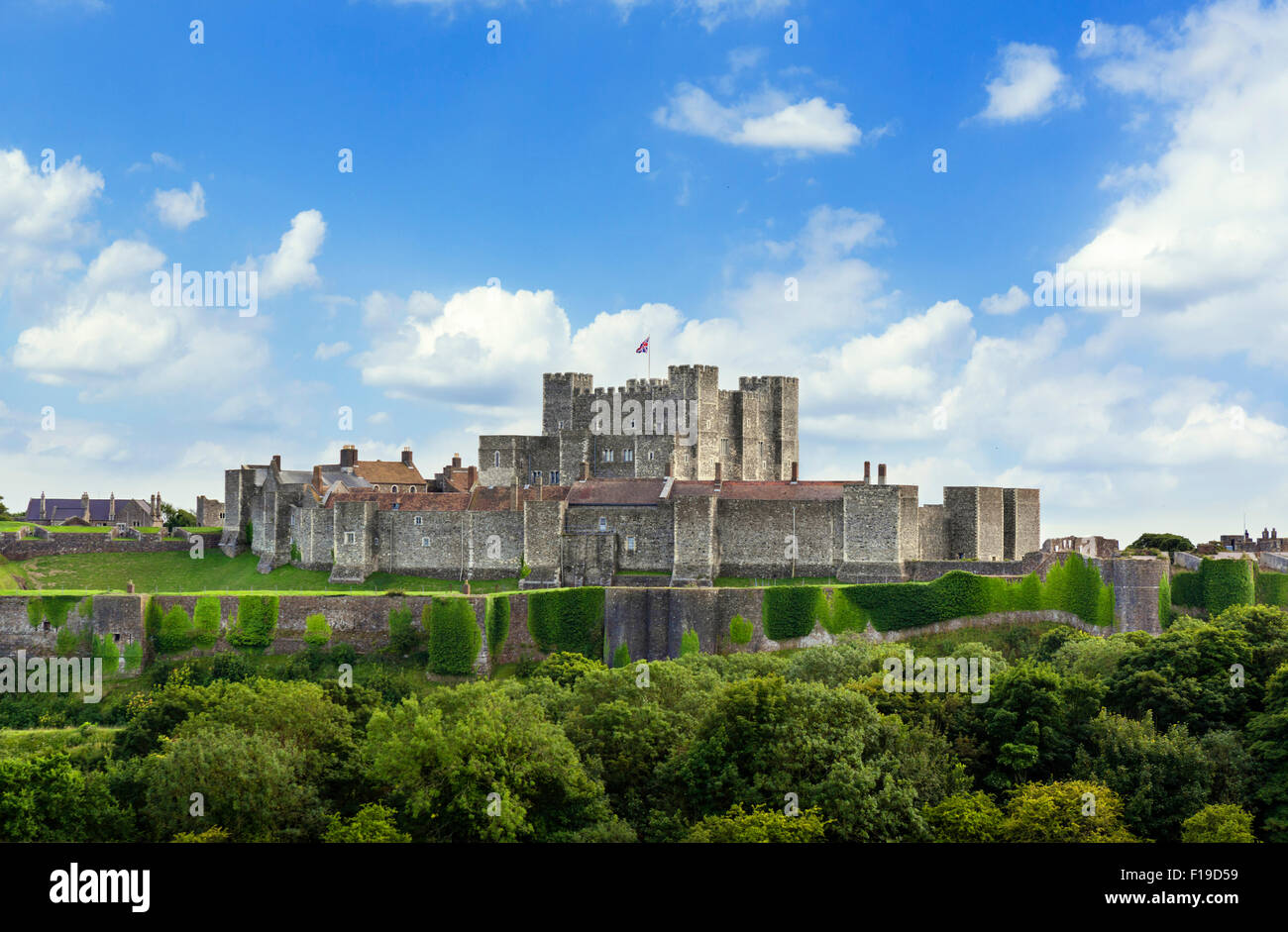 Il castello di Dover, Dover, Kent, England, Regno Unito Foto Stock