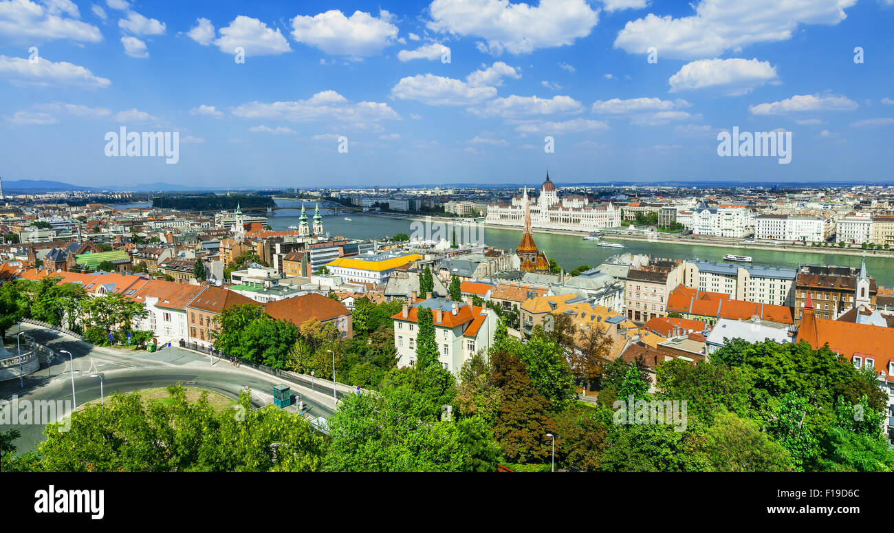 Vista di Budapest. Ungheria Foto Stock