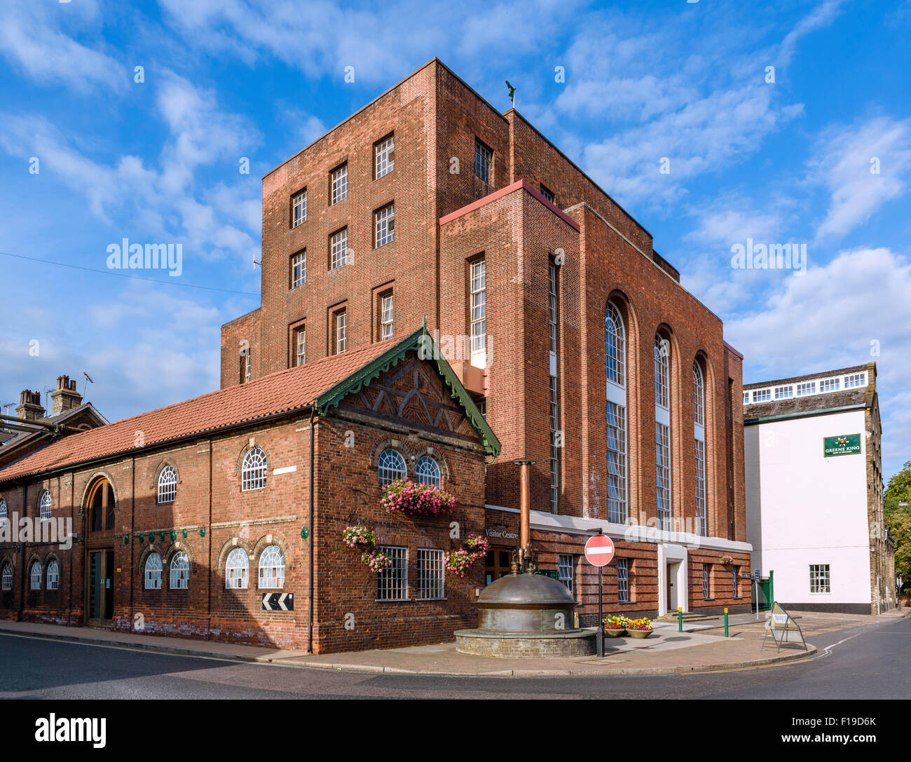 La Greene King brewery,Westgate Street, Bury St Edmunds, Suffolk, Inghilterra, Regno Unito Foto Stock