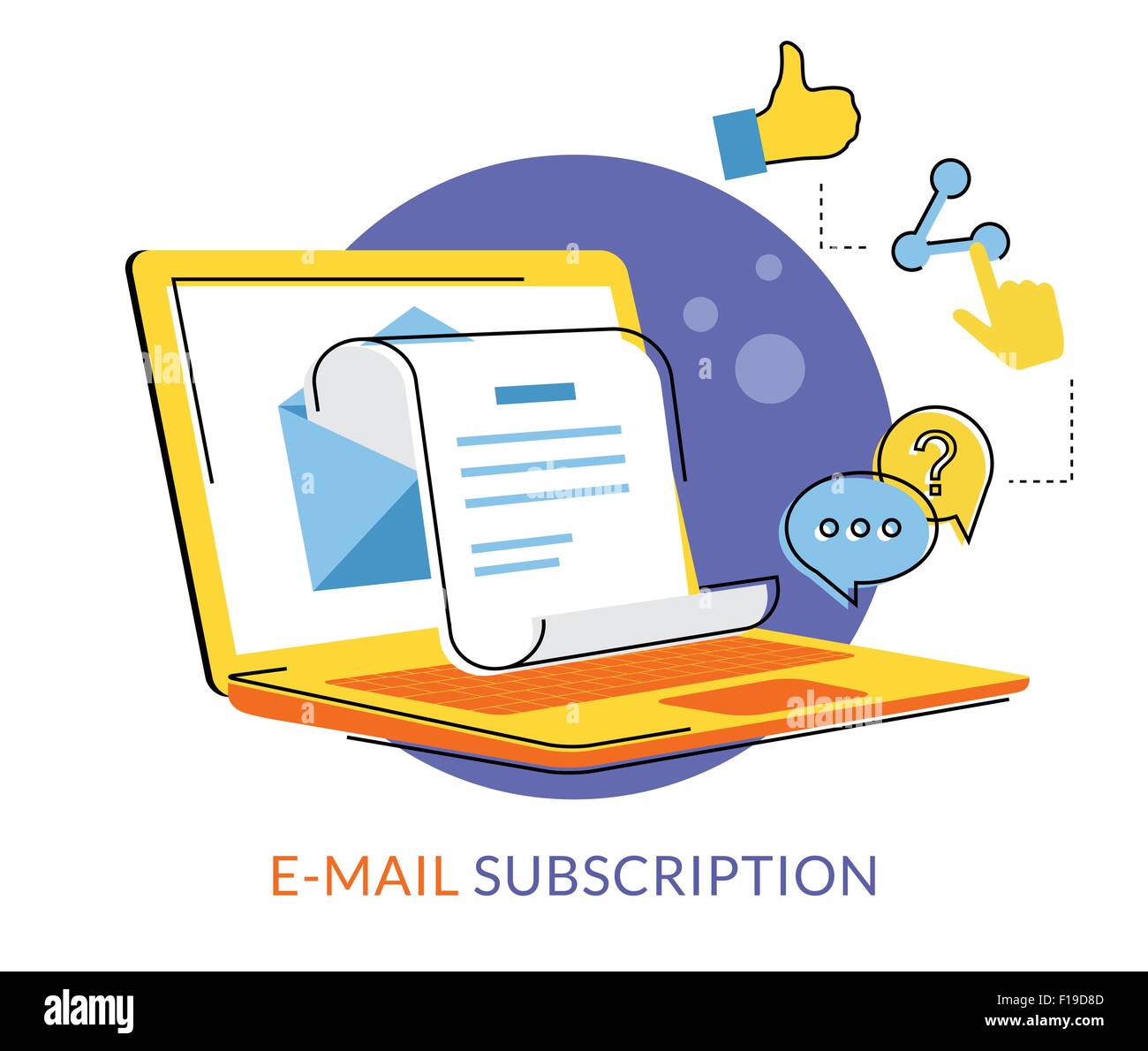 Newsletter Illustrazione Vettoriale