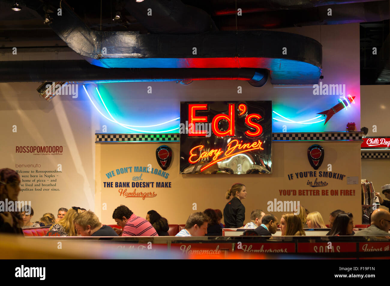 Ed è facile Diner in Selfridges, Birmingham, Inghilterra Foto Stock
