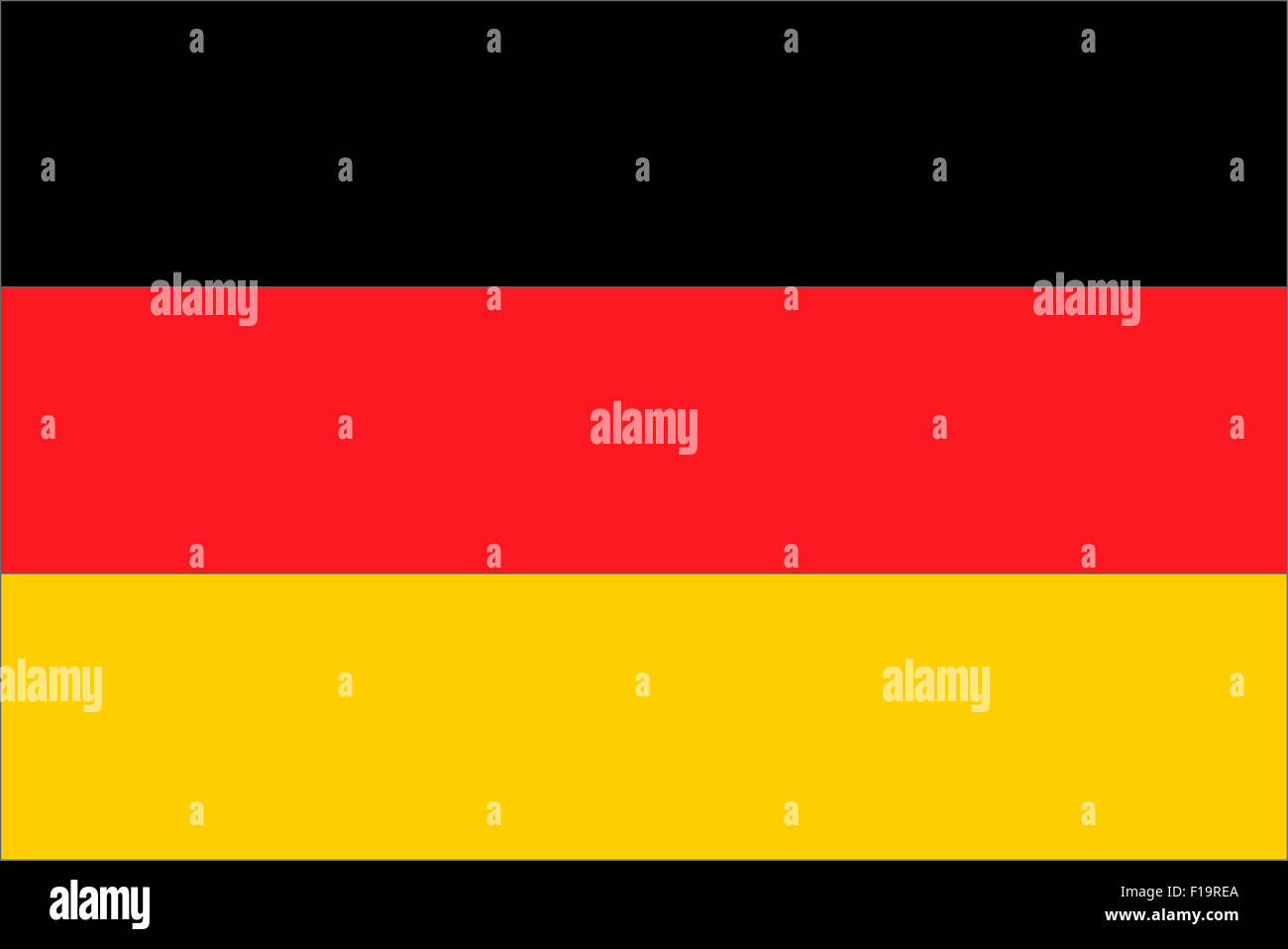 Bandiera nazionale della Germania Foto Stock