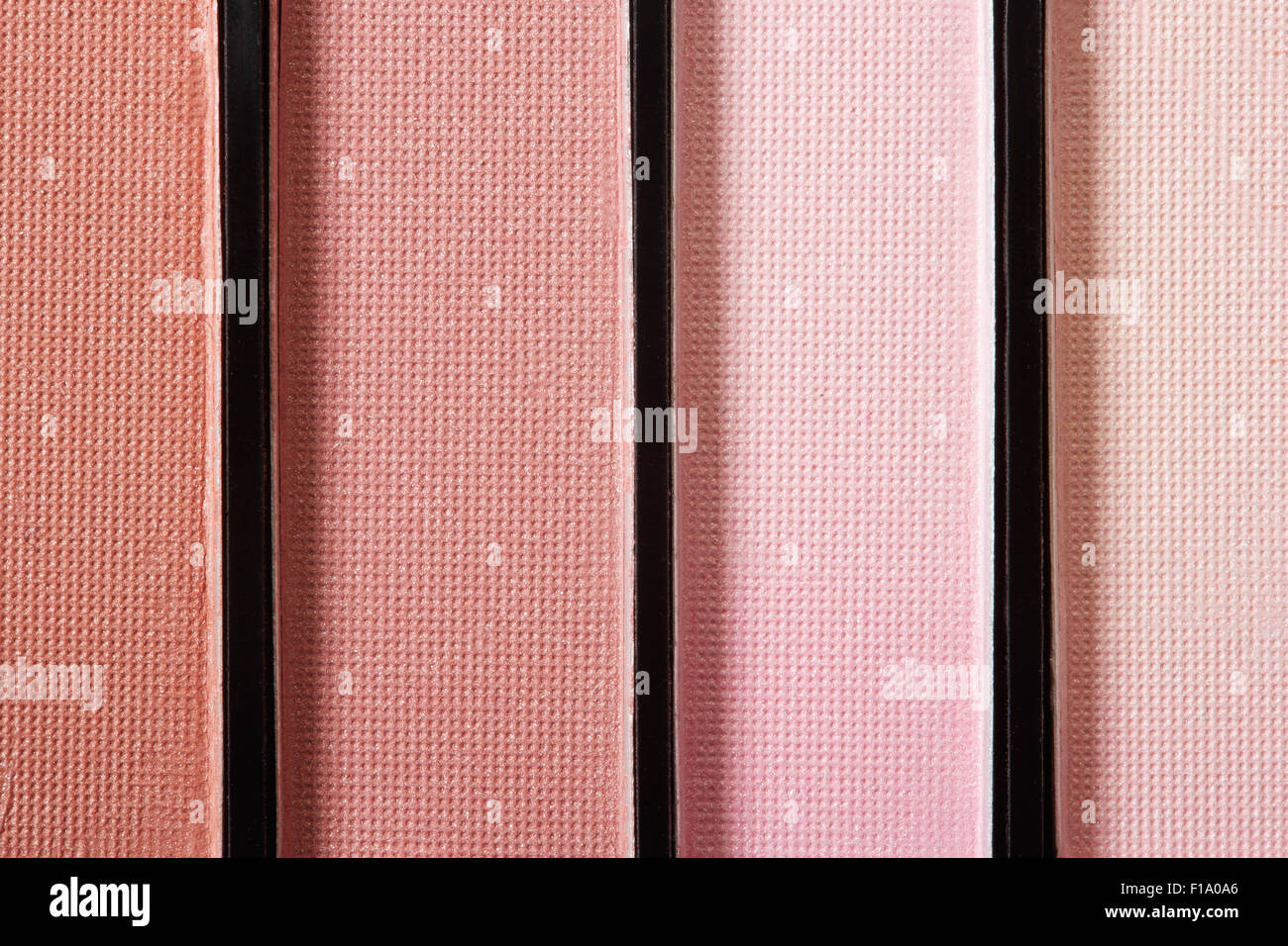 Brown e pink eye shadow palette sfondo texture Foto Stock