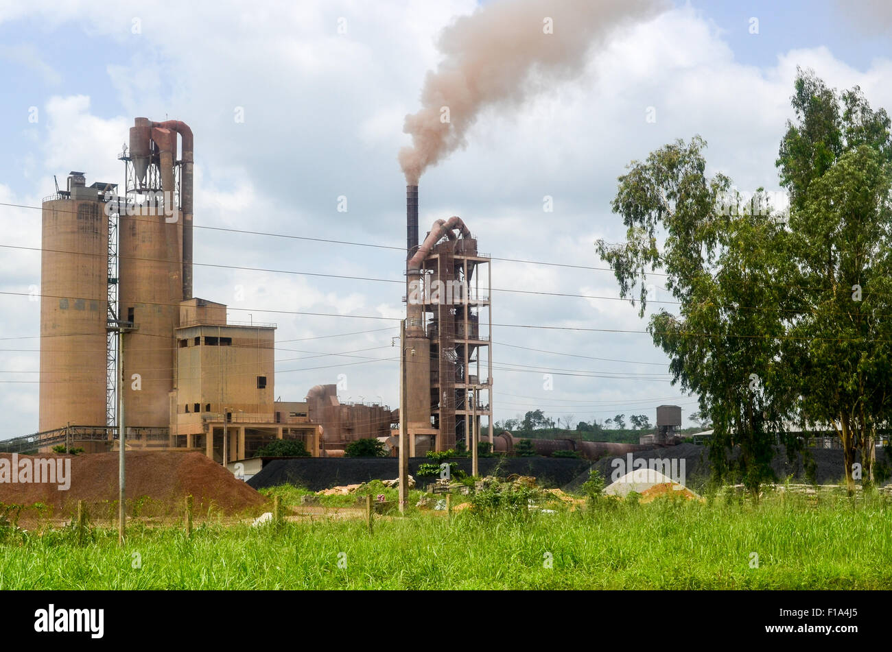 Lafarge in fabbrica Onigbolo, Benin Foto Stock