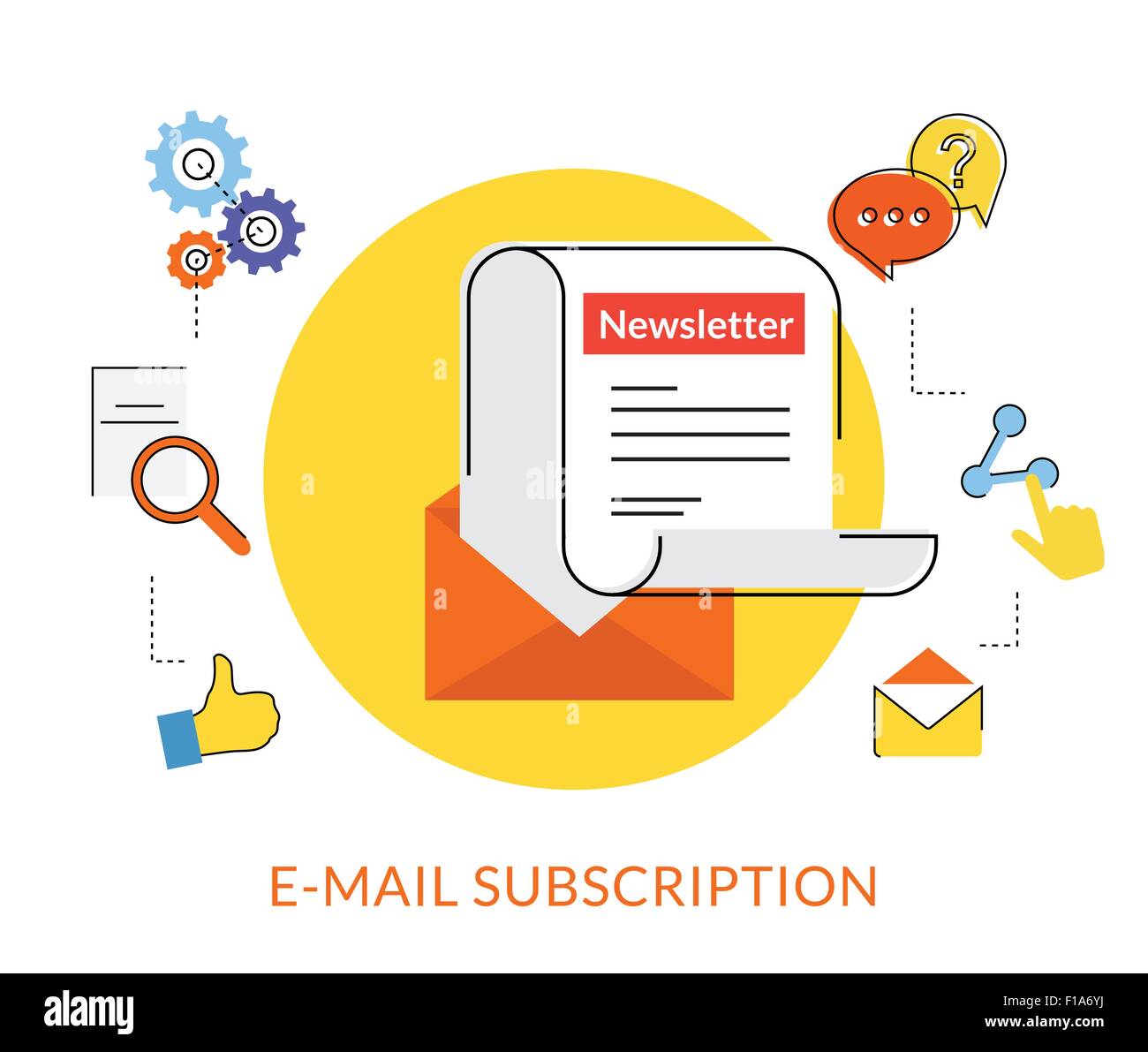Newsletter Illustrazione Vettoriale