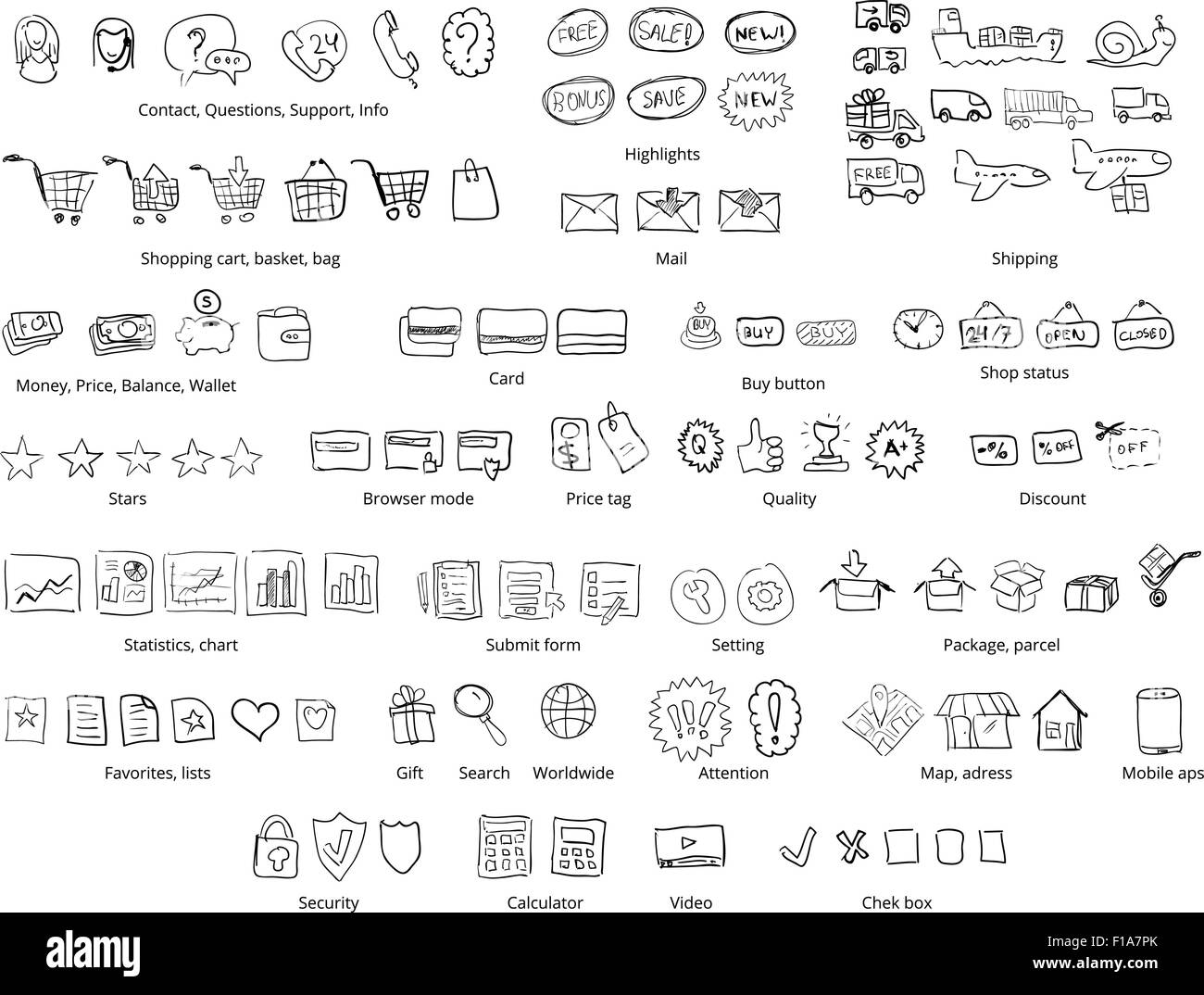 Web shopping Illustrazione Vettoriale