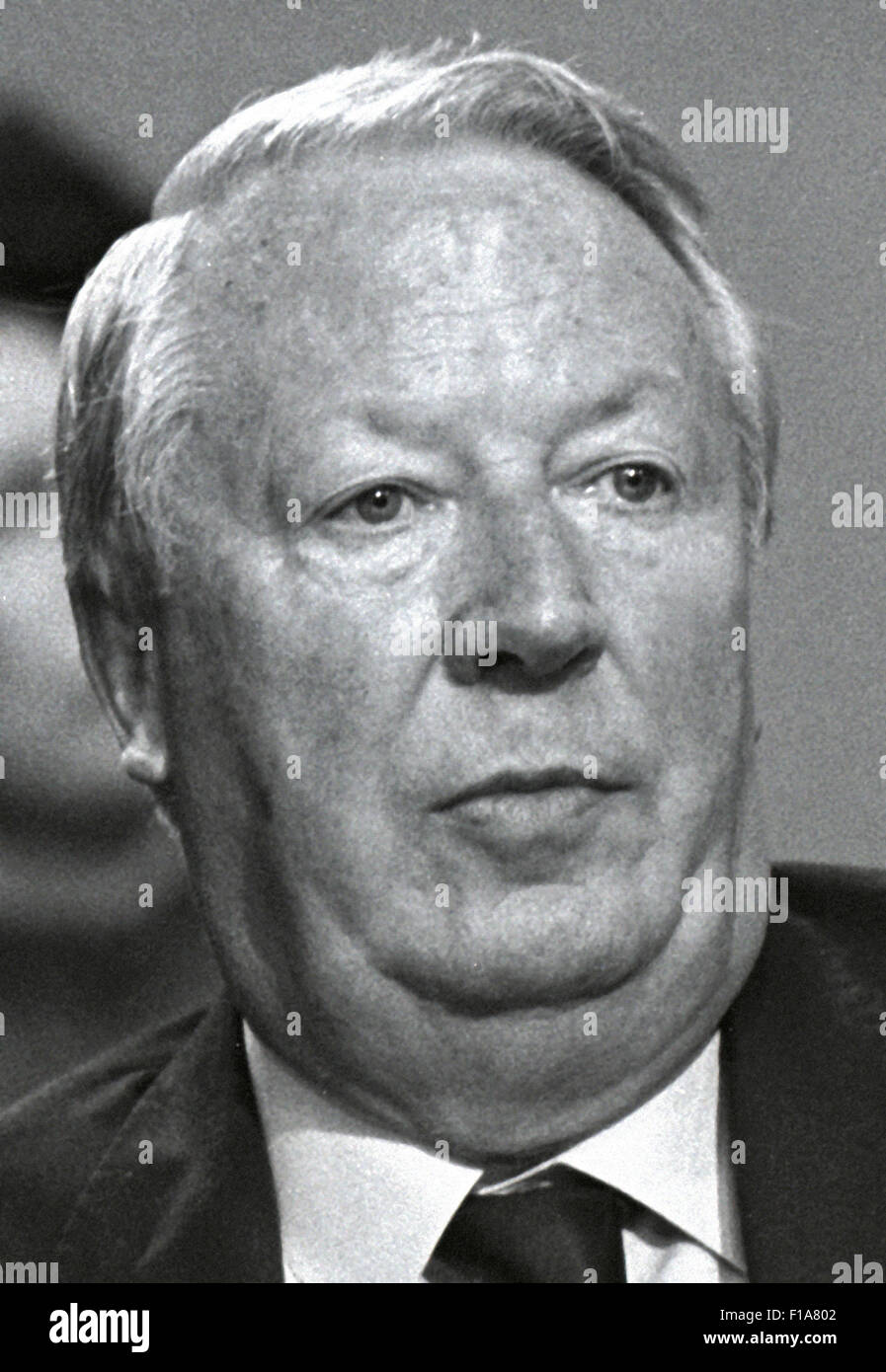 Edward Heath, Ted Heath, Sir Edward Heath Primo Ministro conservatore 1970 - 1974. Immagini esclusive da Daviid Cole dalla stampa Ritratto archivi di servizio. Foto Stock
