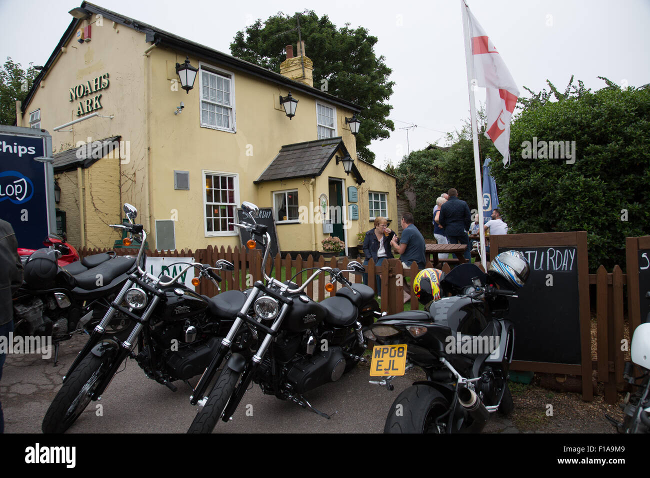 Bike fest l'Arca di Noè Inn Shillington Foto Stock