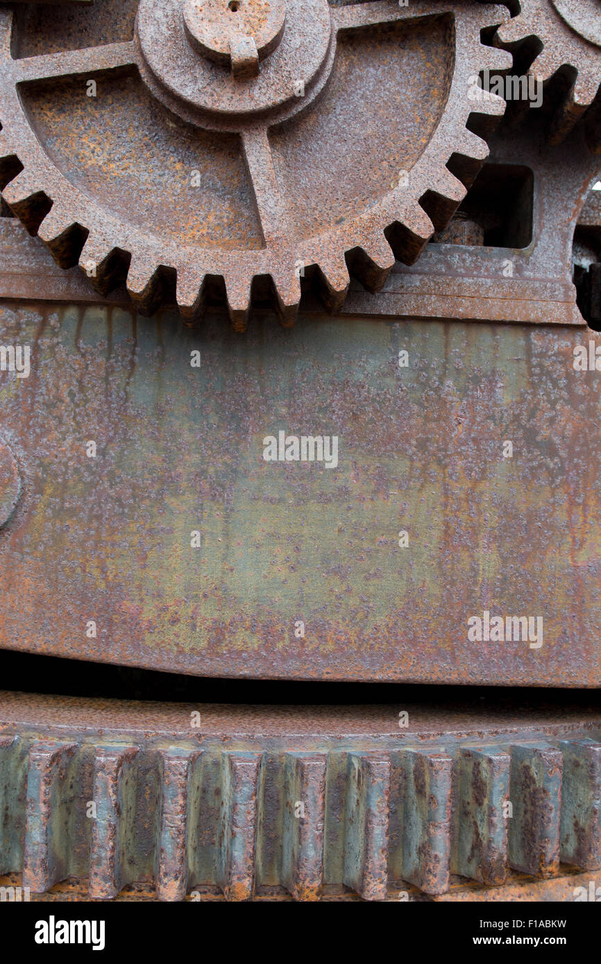 Norvegia, il Mare di Barents, Svalbard, Spitsbergen. Storico di marmo abbandonato insediamento minerario di New London (Ny London). Foto Stock