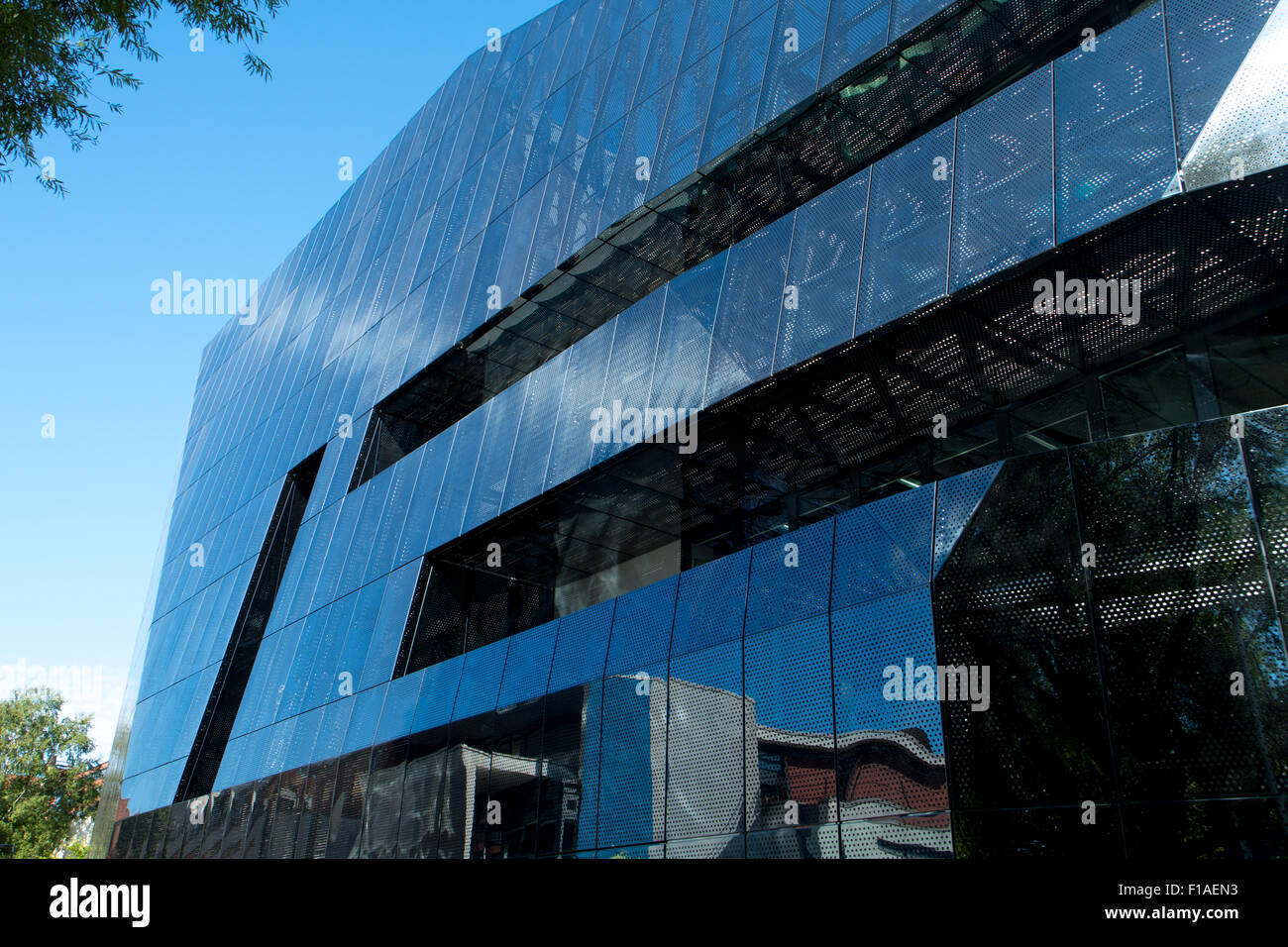 Nazionale Istituto grafene edificio (Jestico + Whiles 2015), stand Street East, Manchester, Inghilterra, Regno Unito Foto Stock