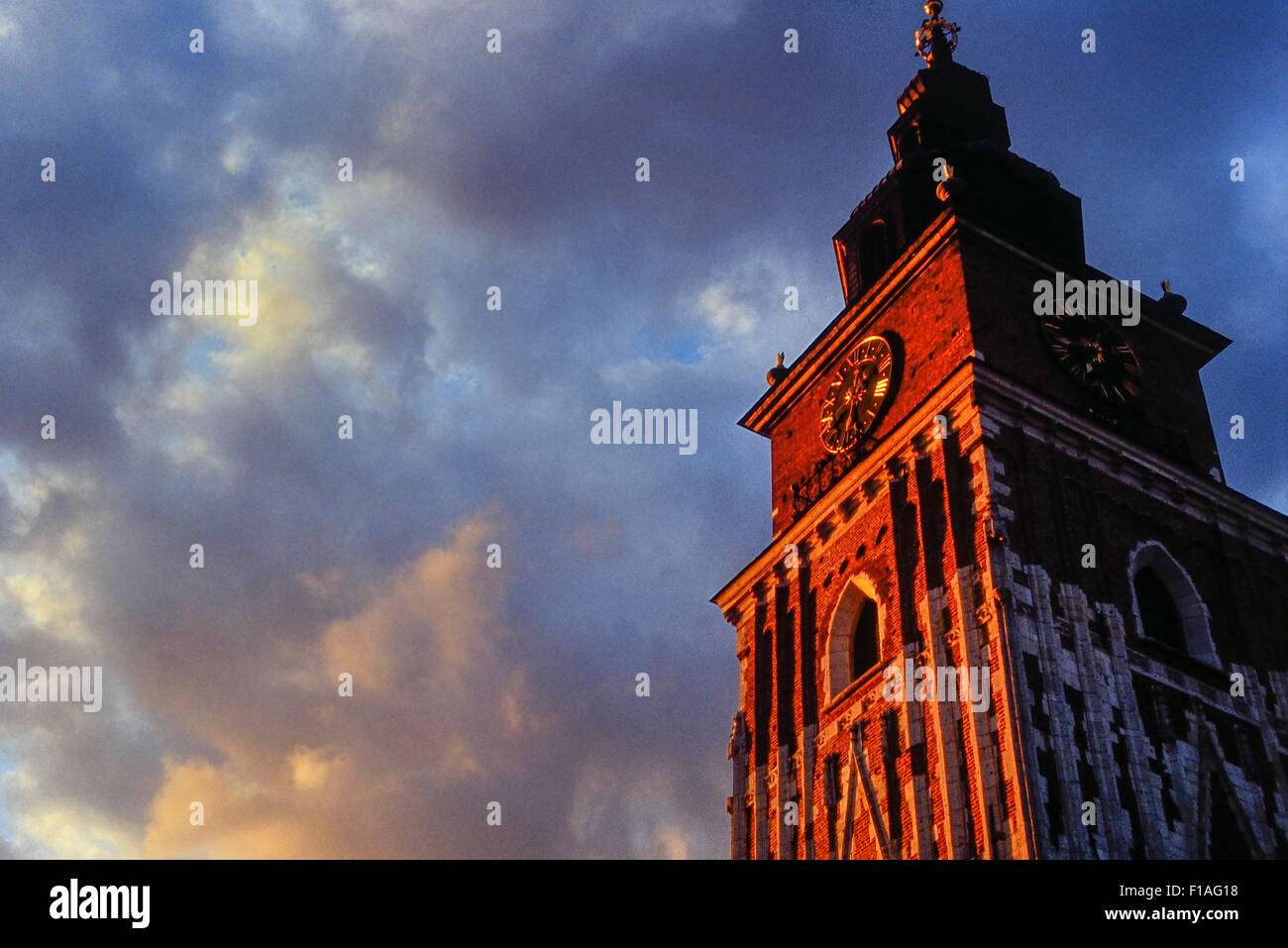 Town Hall. Piazza Principale del mercato. Cracovia. La Polonia. Europa Foto Stock