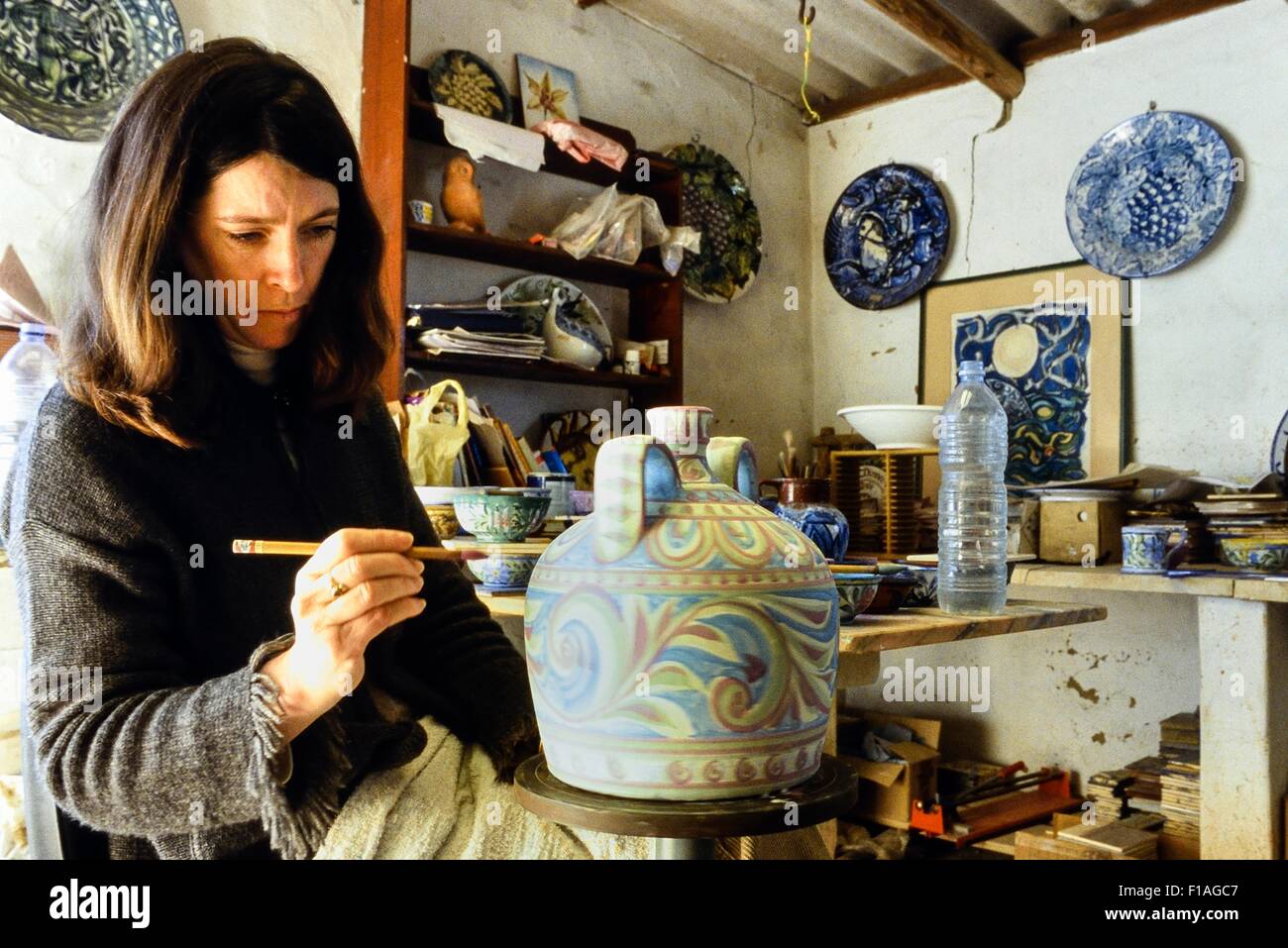 Porches pottery studio. Algarve. Il Portogallo. Europa Foto Stock