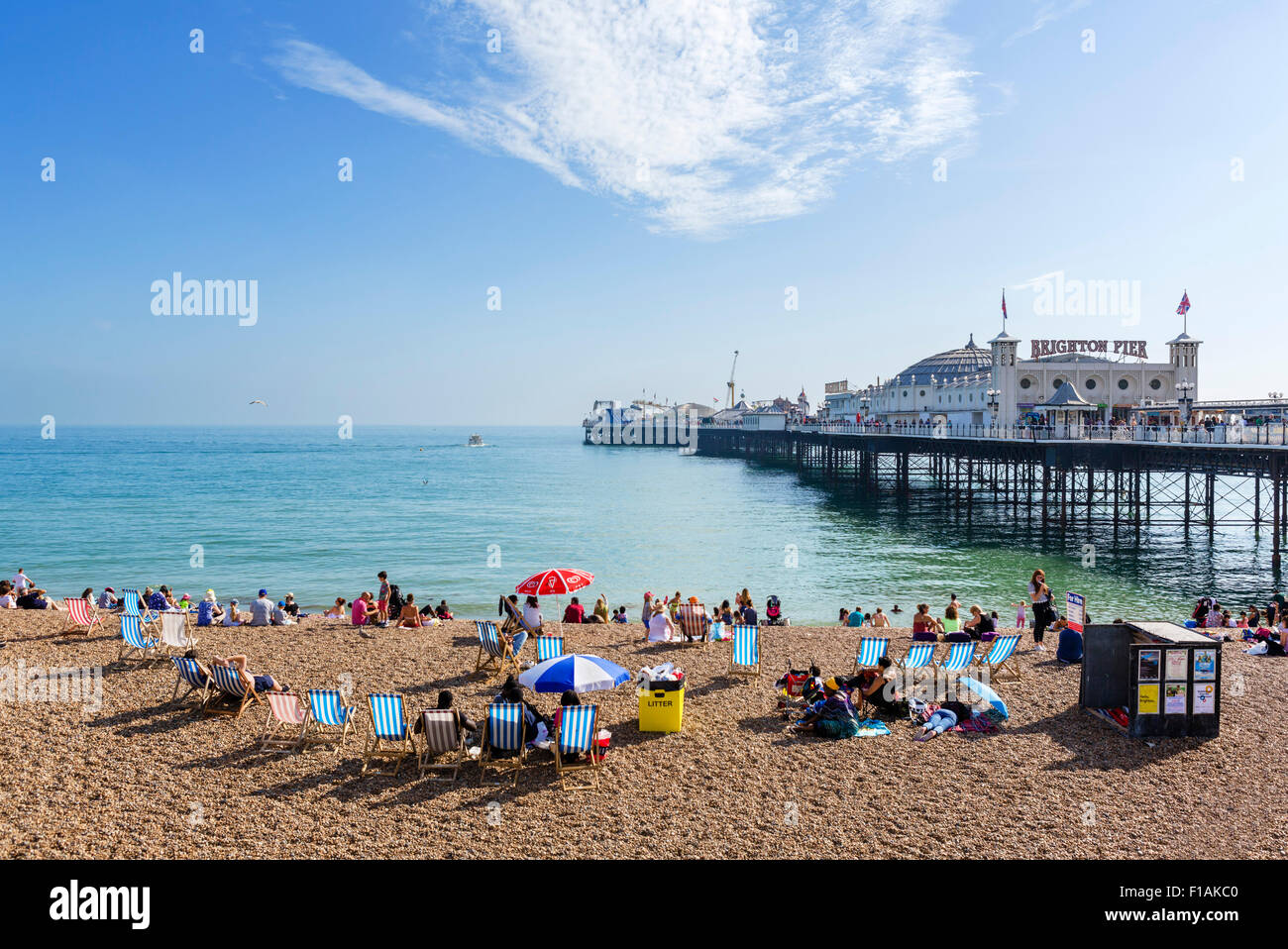 Il Brighton Pier e Brighton East Sussex England, Regno Unito Foto Stock