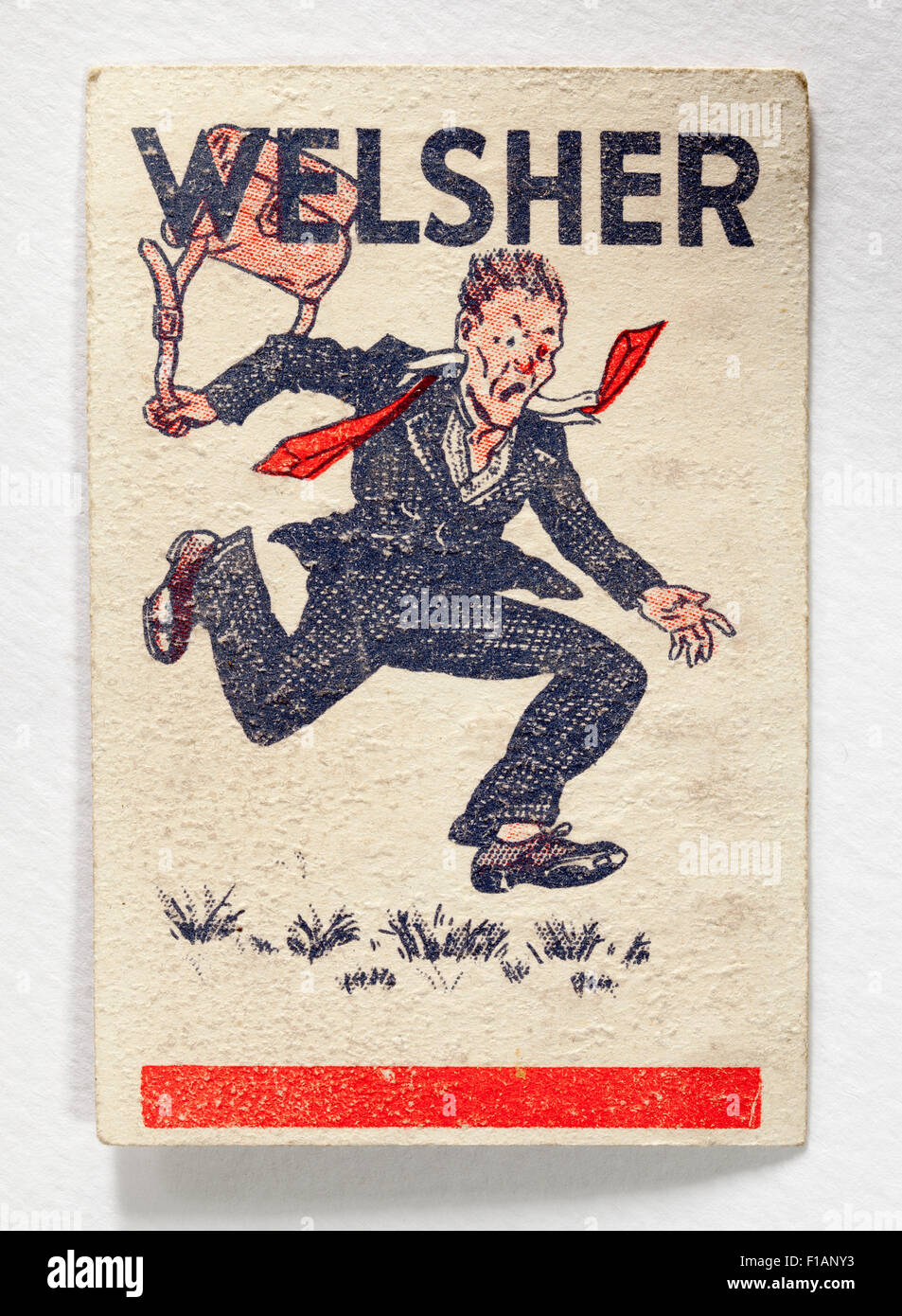 Cheat Welsher carta da gioco da Baccardo Horse Racing Game Pack Foto Stock