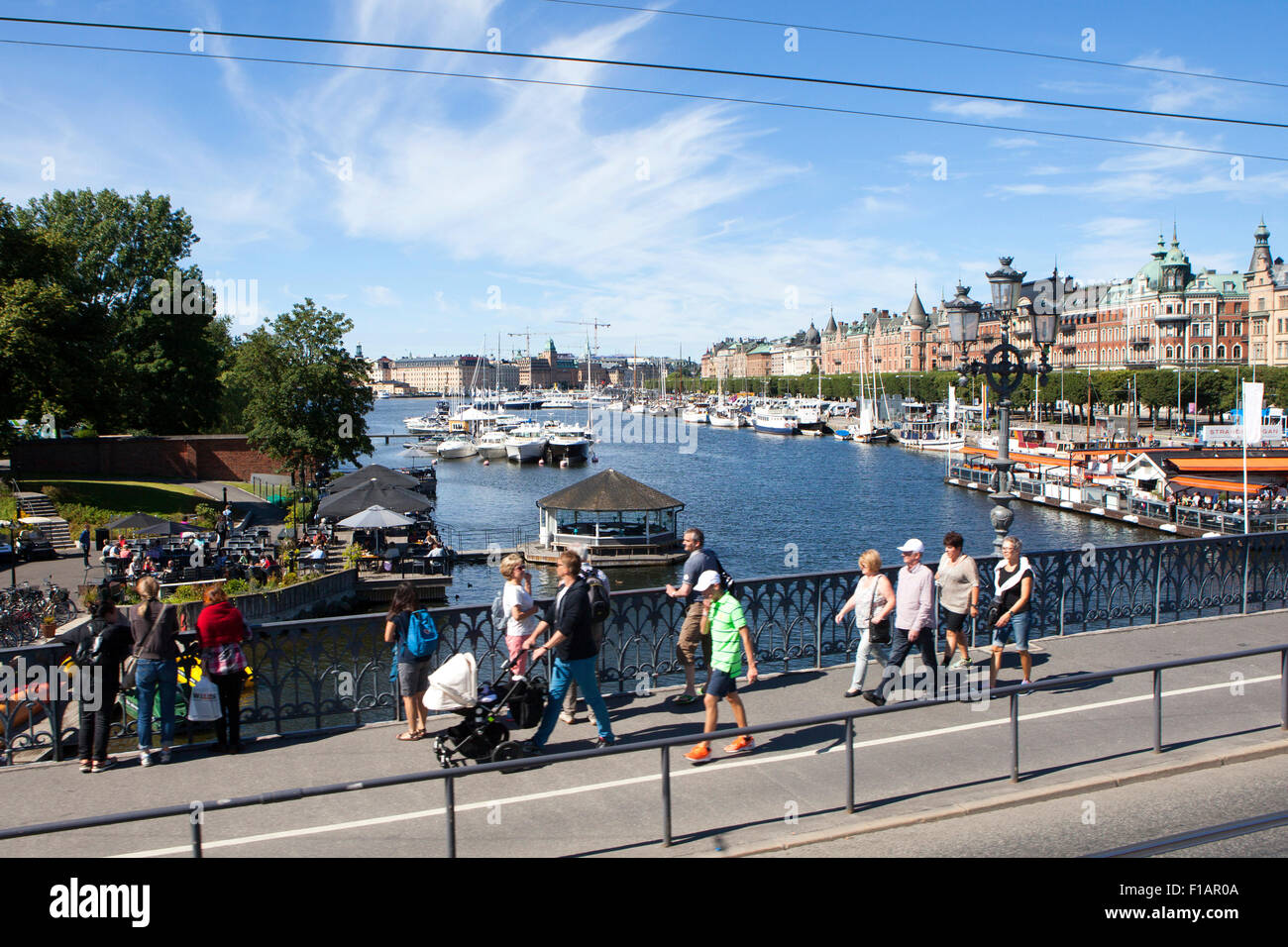 A Stoccolma la capitale della Svezia e la città più popolosa della regione nordica Foto Stock