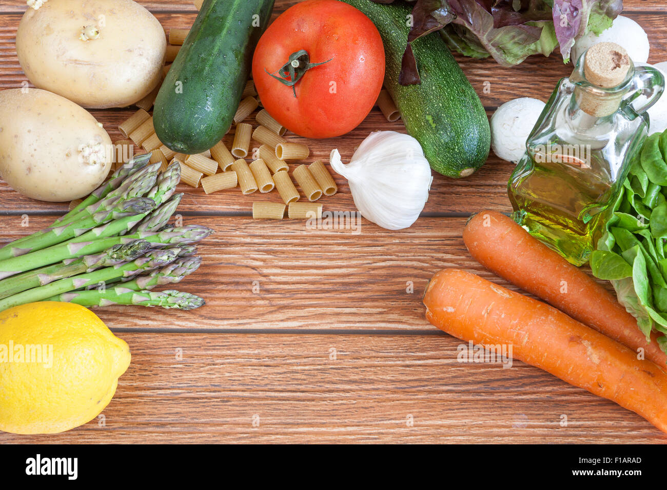 Cucina mediterranea ingredienti Foto Stock