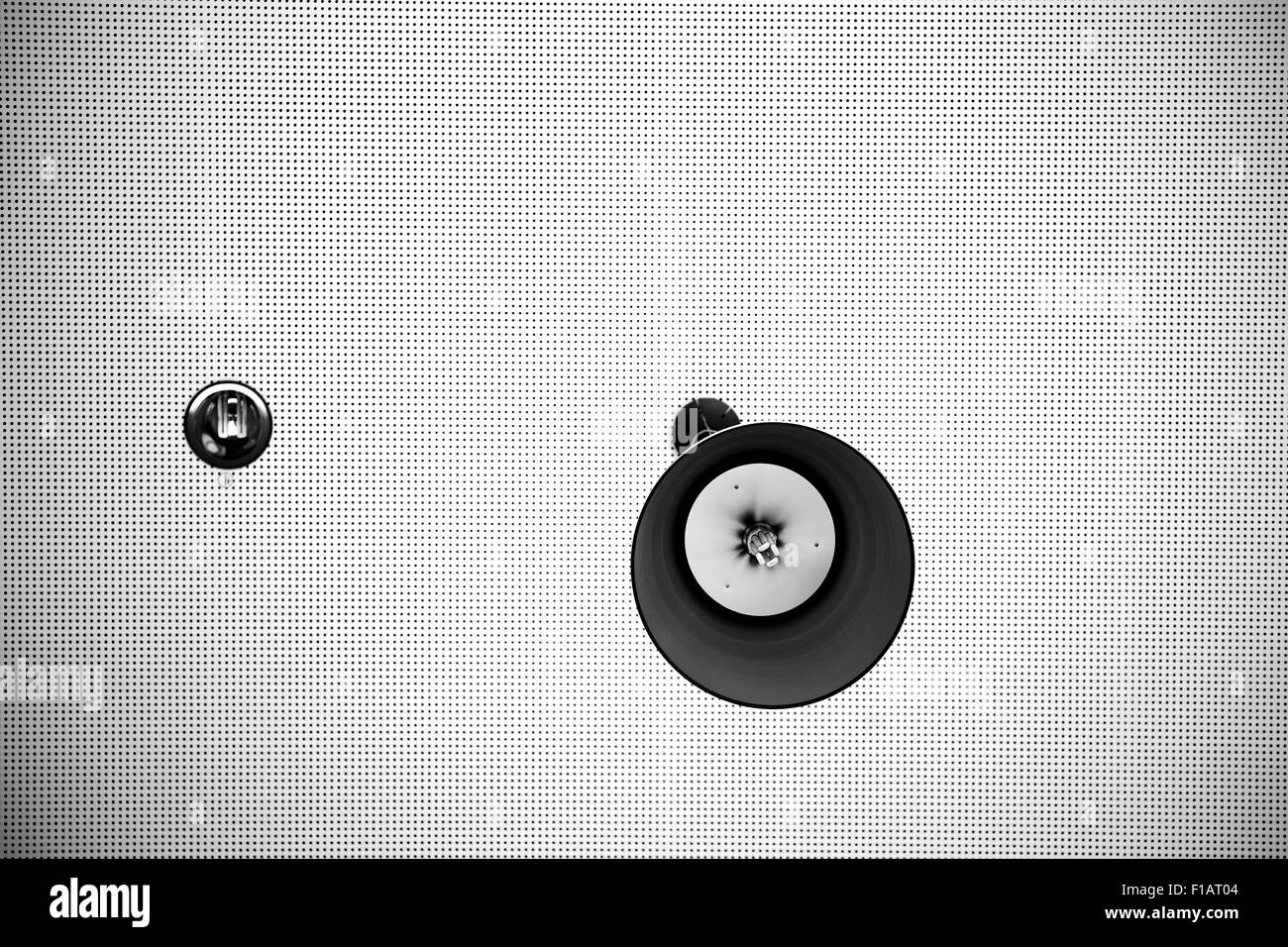 Pannello di soffitto con lampade Foto Stock
