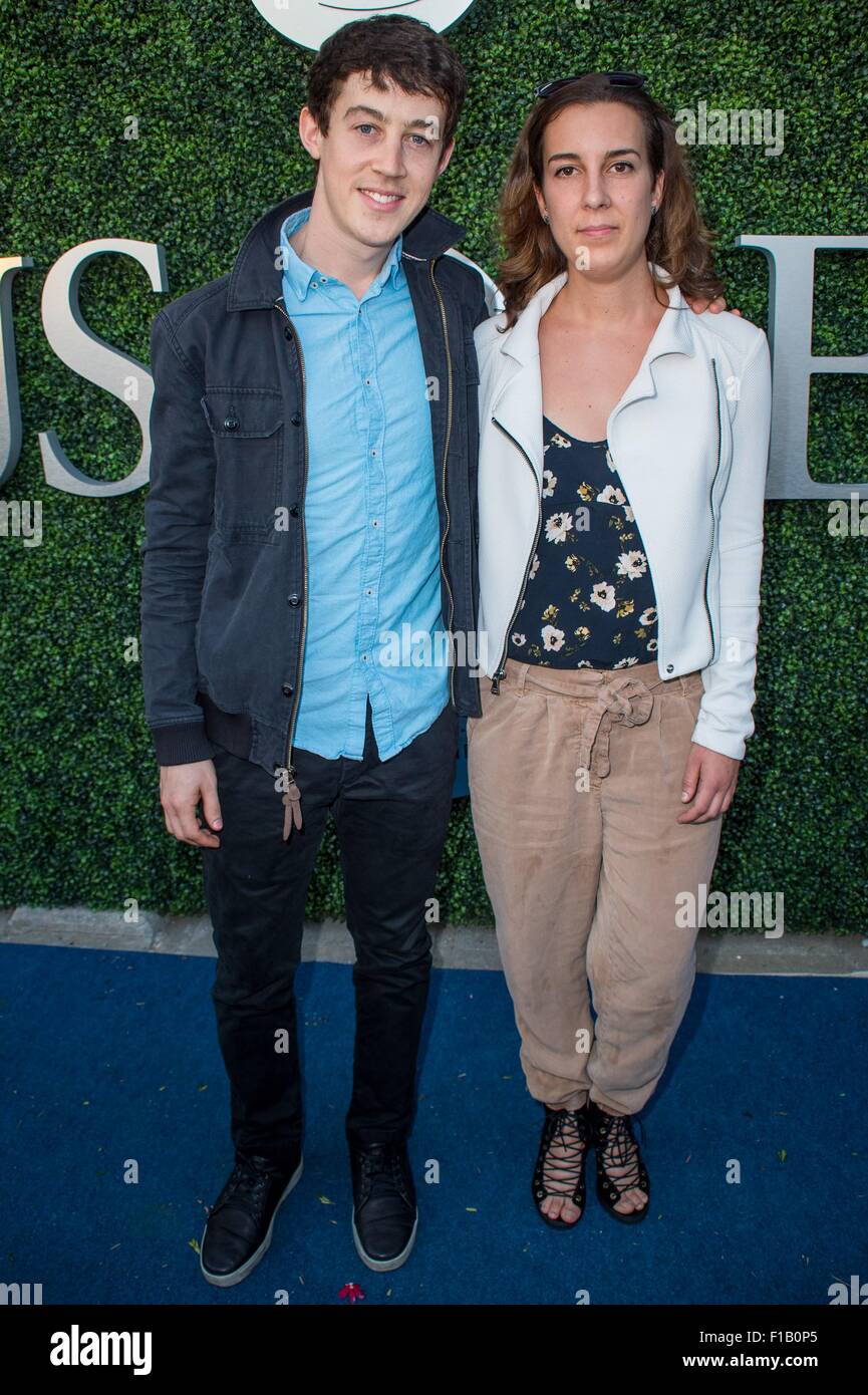 New York, NY, STATI UNITI D'AMERICA. 31 Agosto, 2015. Alex Sharp, Guest fuori e circa per celebrità Candids - MON, New York, NY Agosto 31, 2015. Credito: Steven Ferdman/Everett raccolta/Alamy Live News Foto Stock