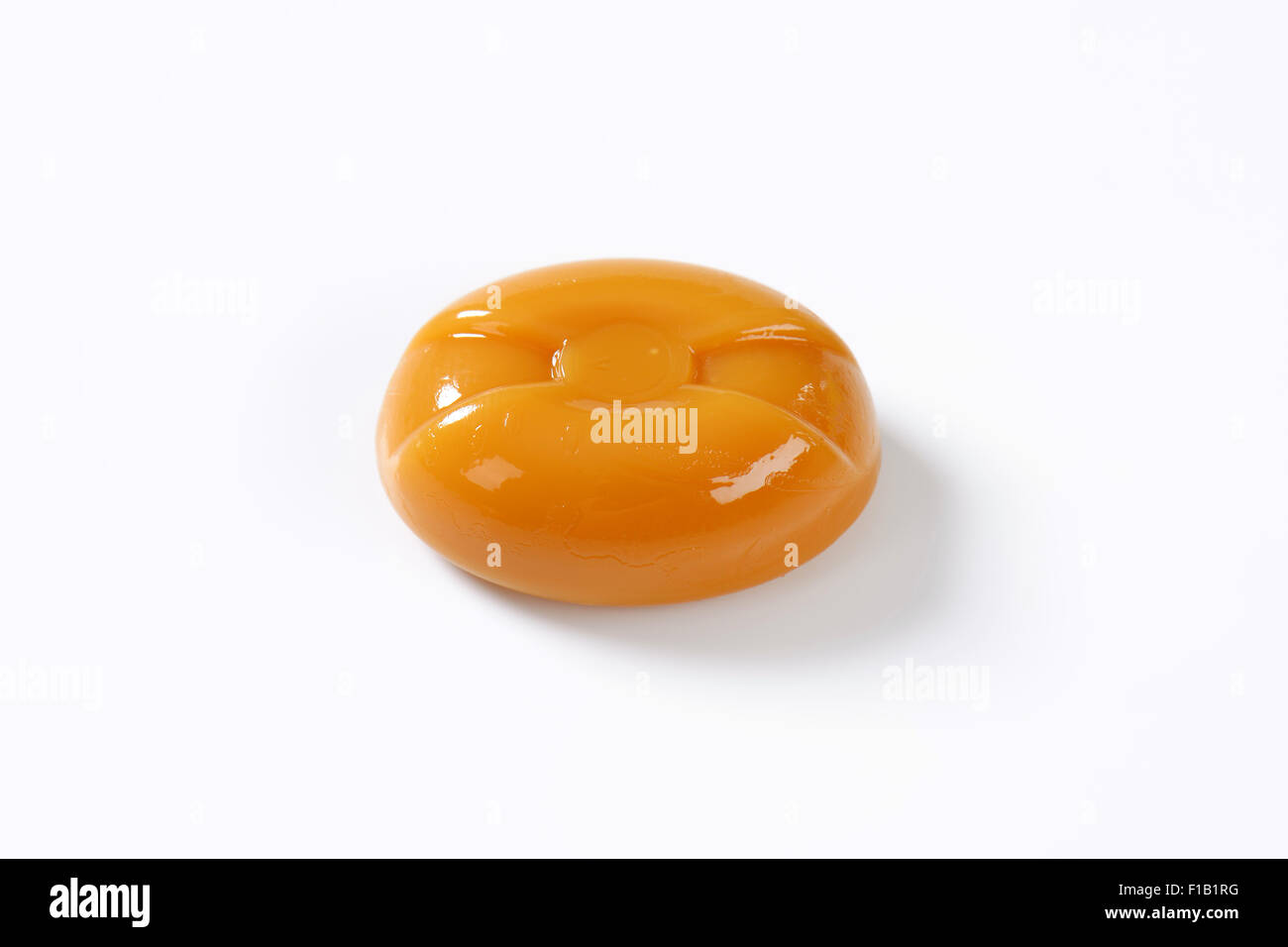 Caramella su sfondo bianco Foto Stock
