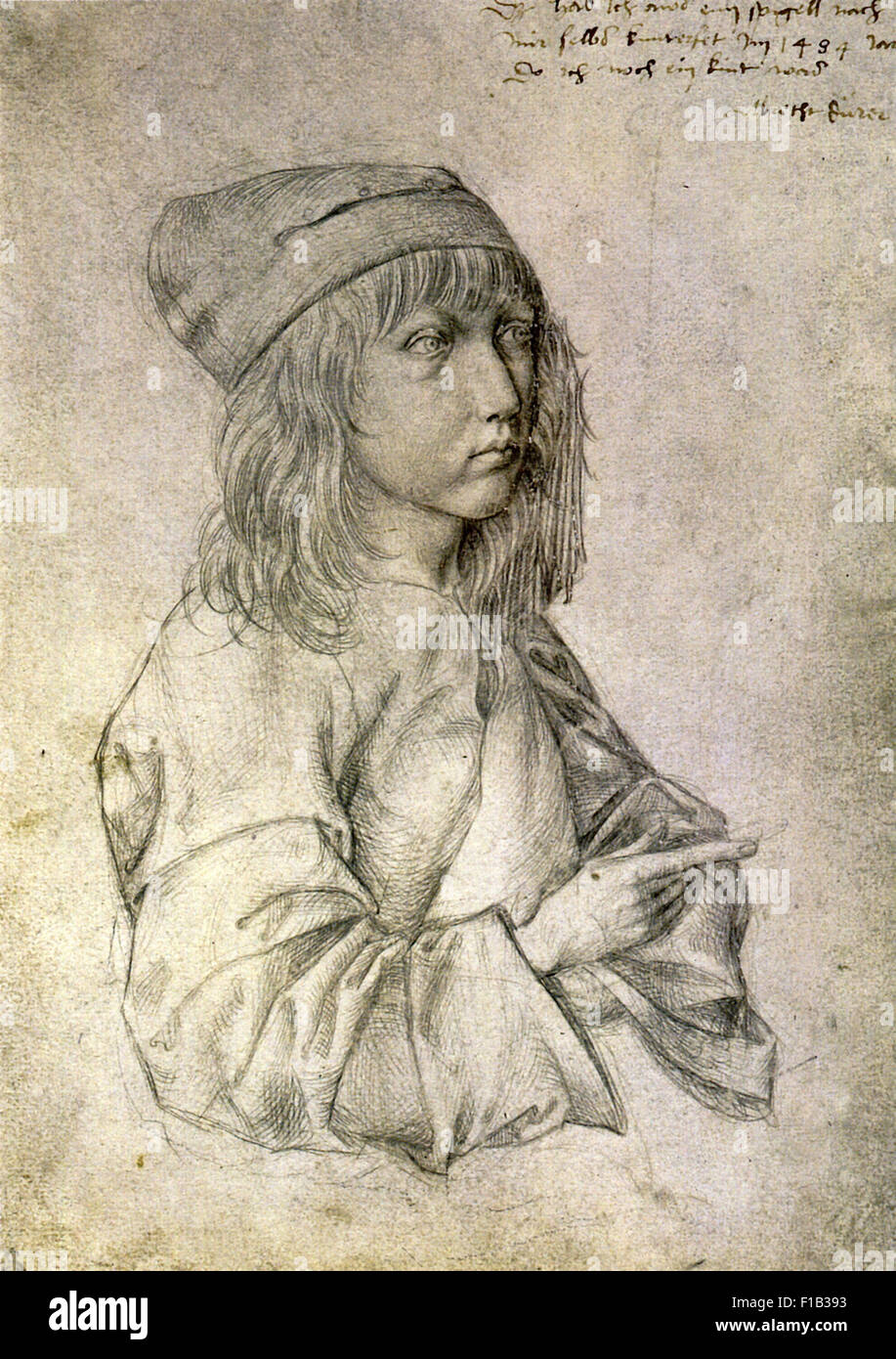 Albrecht Dürer - Autoritratto a tredici anni Foto Stock