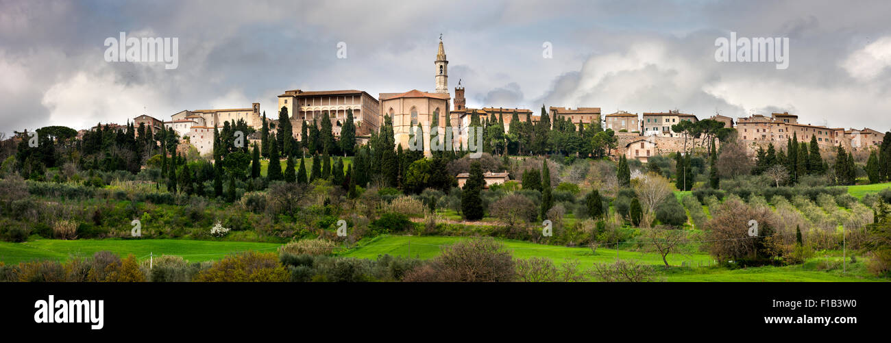 Pienza, Val d&#39;Orcia, in Toscana, in provincia di Siena, Italia Foto Stock