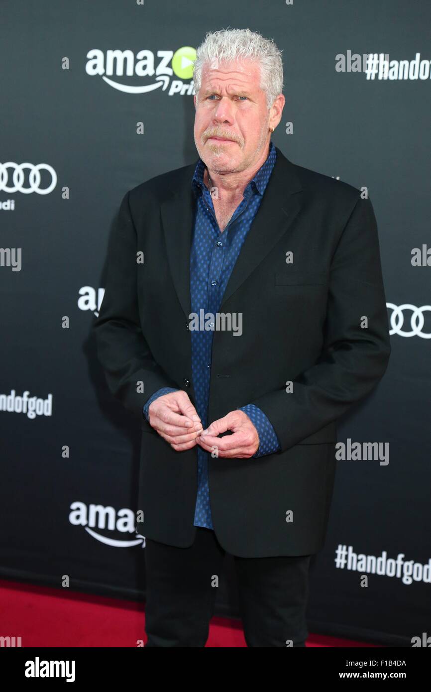 Berlino, Germania. 31 Agosto, 2015. Ron Perlman presso la mano di Dio Premiere a Berlino, 31 agosto 2015. Credito: dpa picture alliance/Alamy Live News Foto Stock