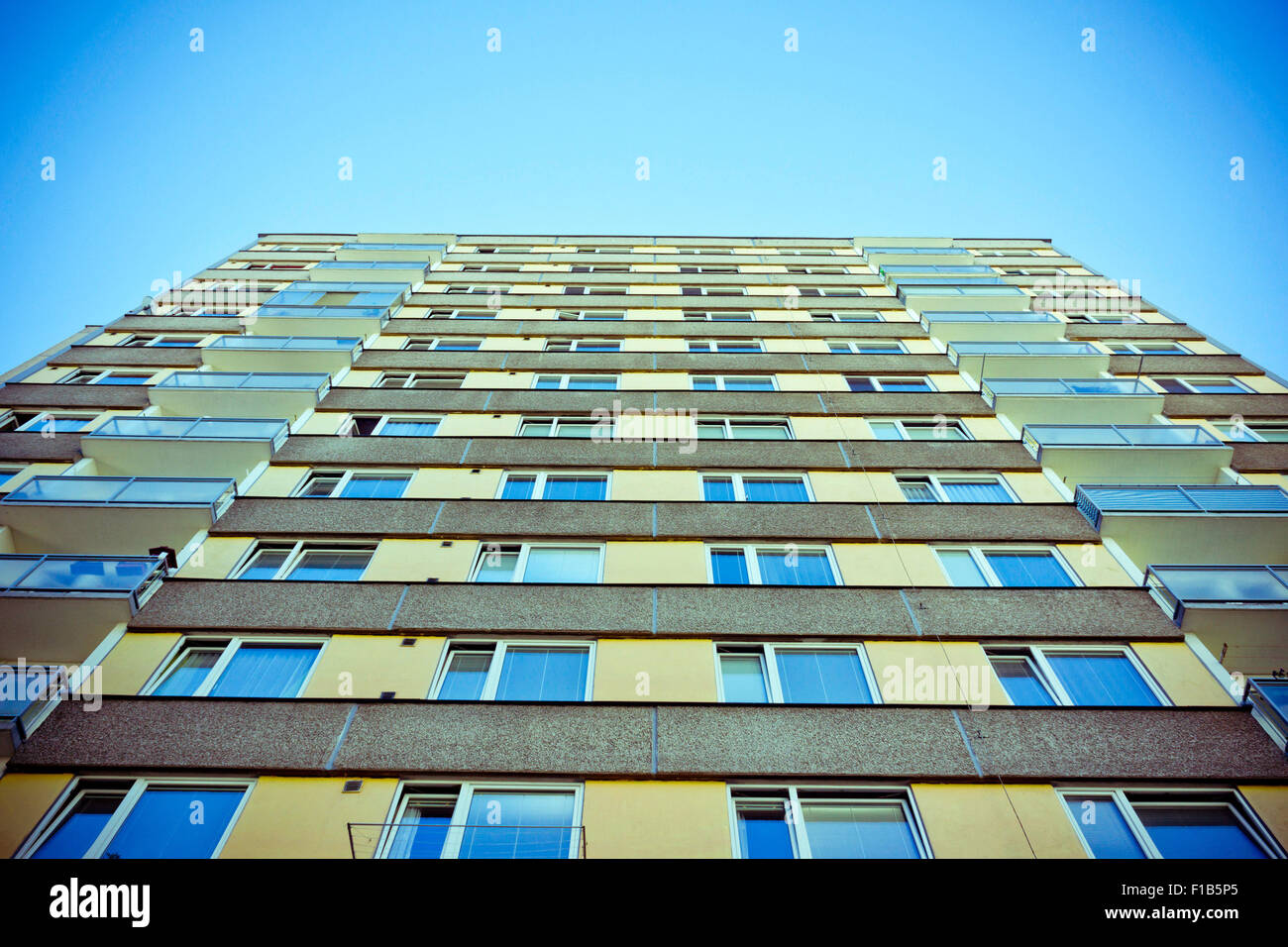 Multipiano popolare edificio residenziale Foto Stock