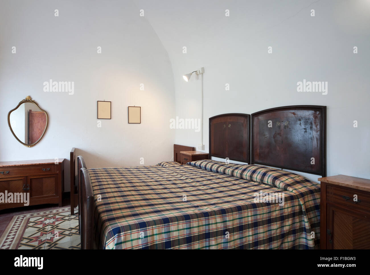 Camera da letto residenziale interno Foto Stock