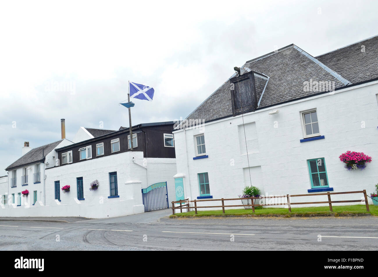 Bruichladdich distilleria di whisky, Islay, Scozia, Gran Bretagna Foto Stock