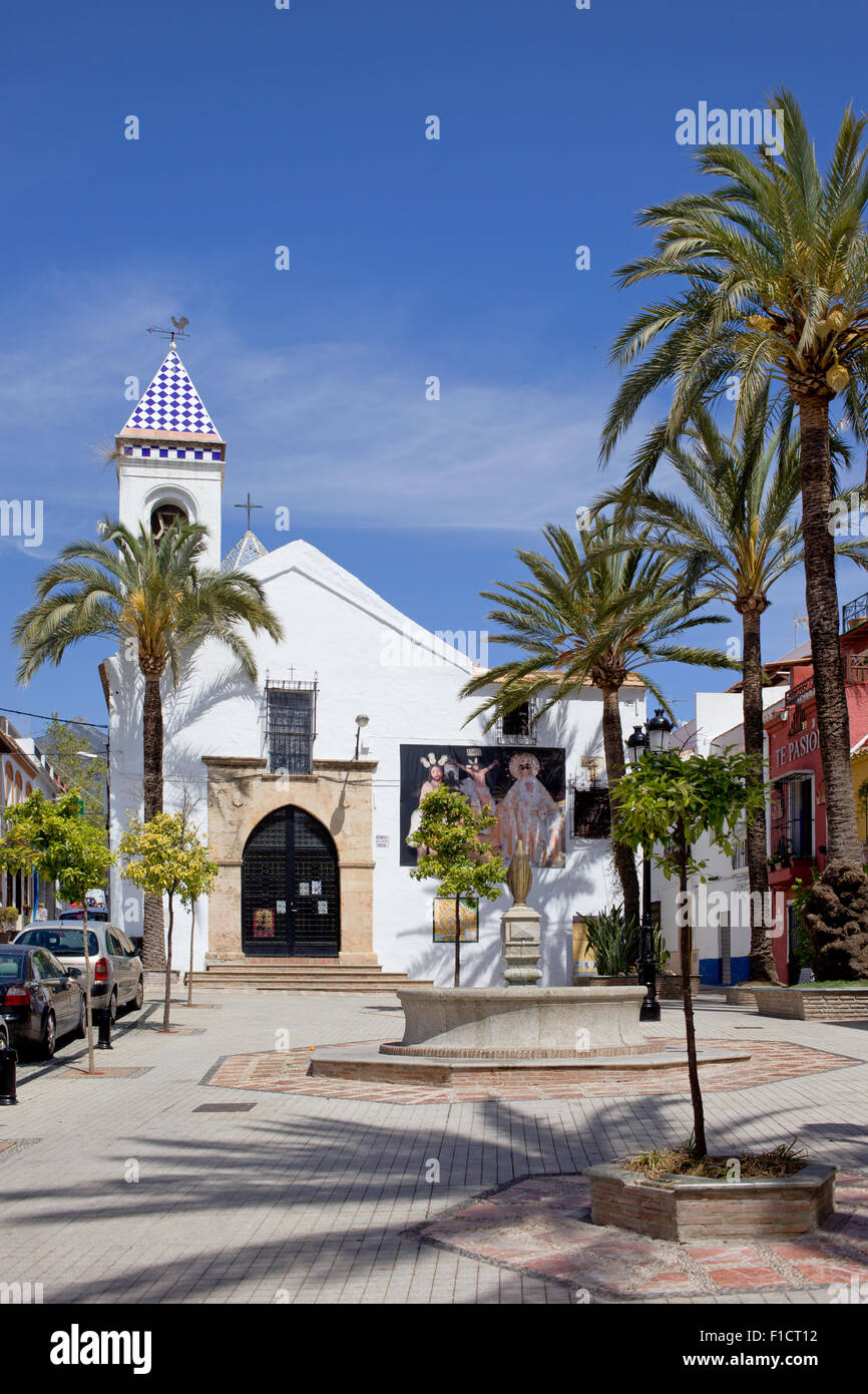 Hermita del Santo Cristo alla Plaza de Santo Cristo in Marbella, Spagna, regione Andalusia. Foto Stock