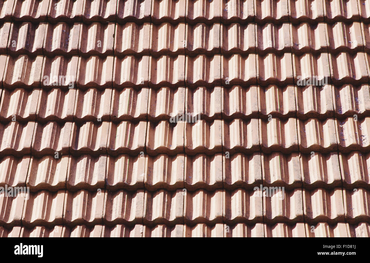 Tettoia coperta con mattoni Foto Stock