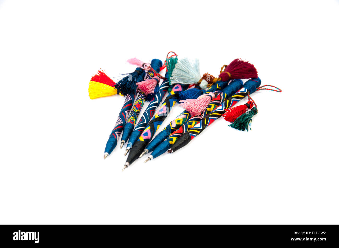 Matite di colore isolato in uno sfondo bianco. Foto Stock