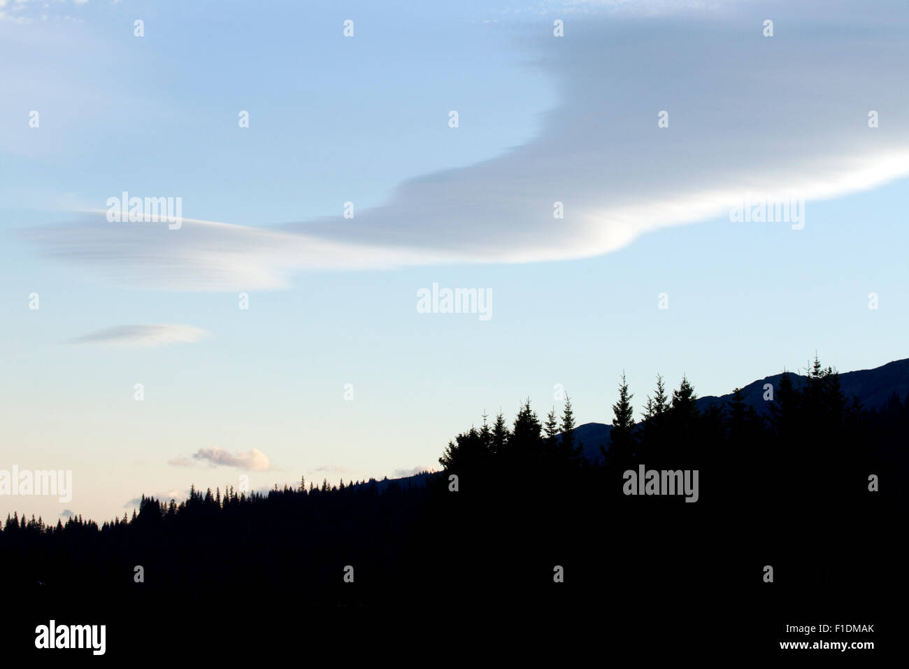 Di forma insolita Cloud Foto Stock