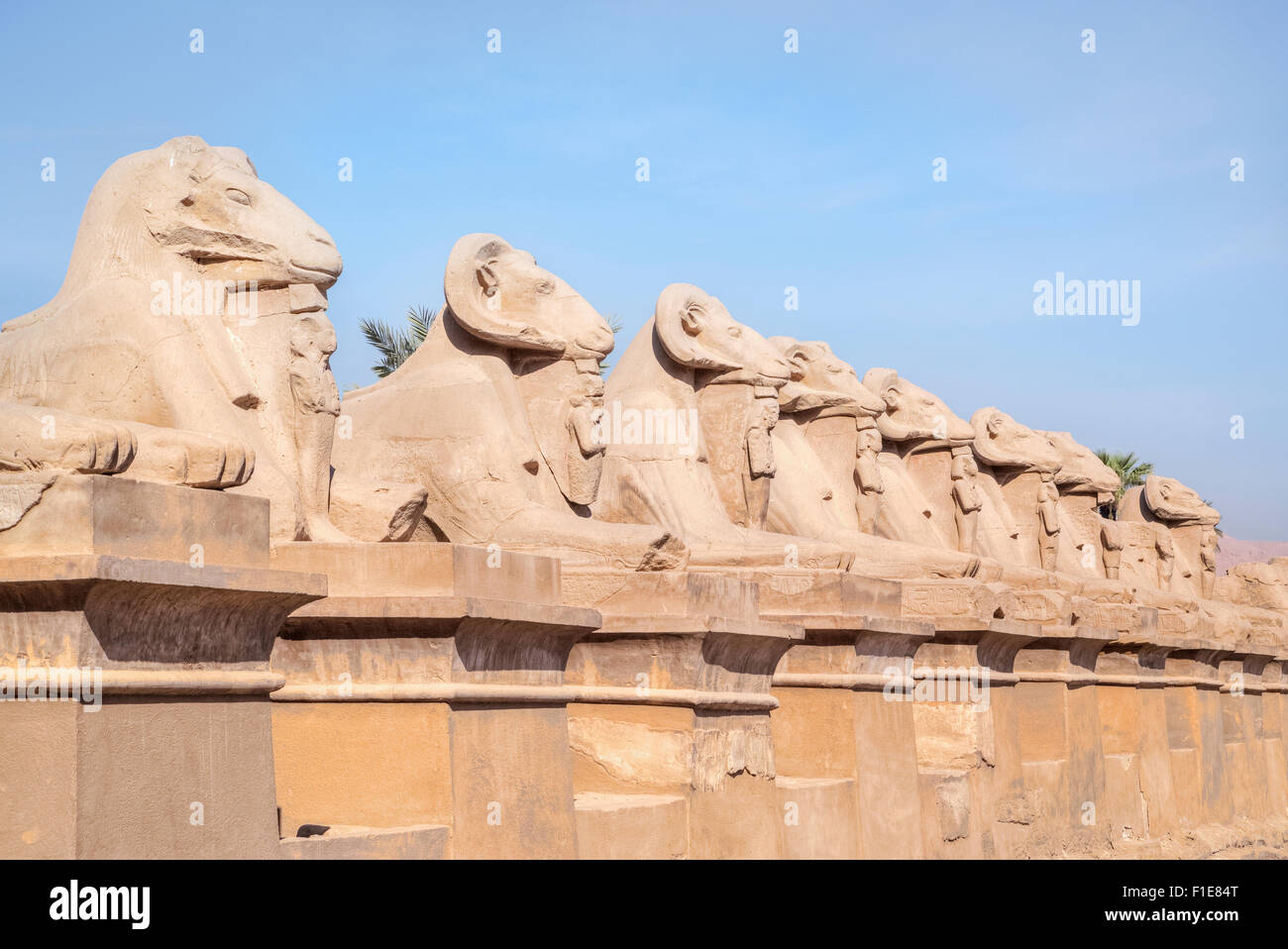 Tempio di Karnak Luxor Egitto, Africa Foto Stock