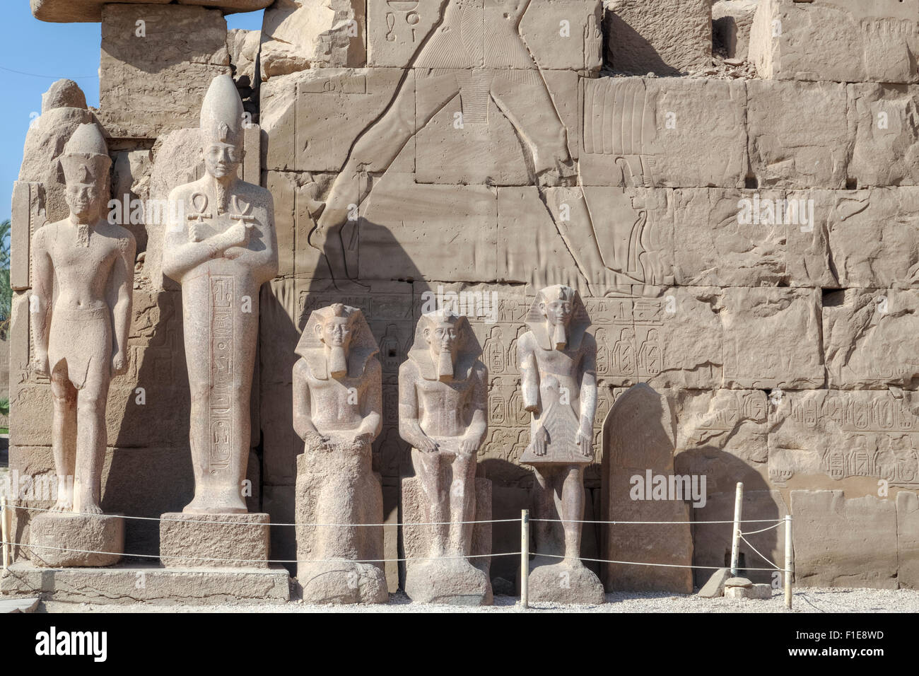 Tempio di Karnak Luxor Egitto, Africa Foto Stock