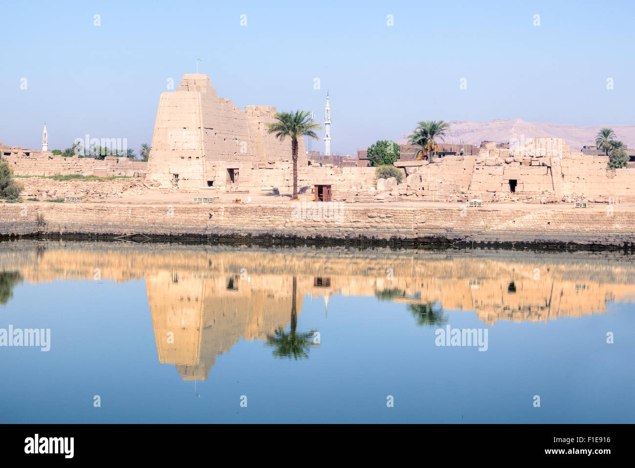 Tempio di Karnak Luxor Egitto, Africa Foto Stock