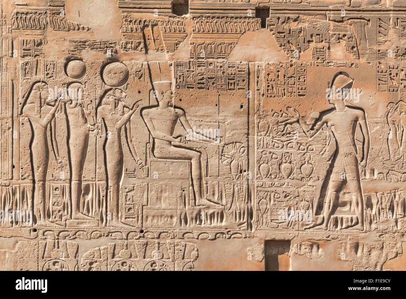 Tempio di Karnak Luxor Egitto, Africa Foto Stock