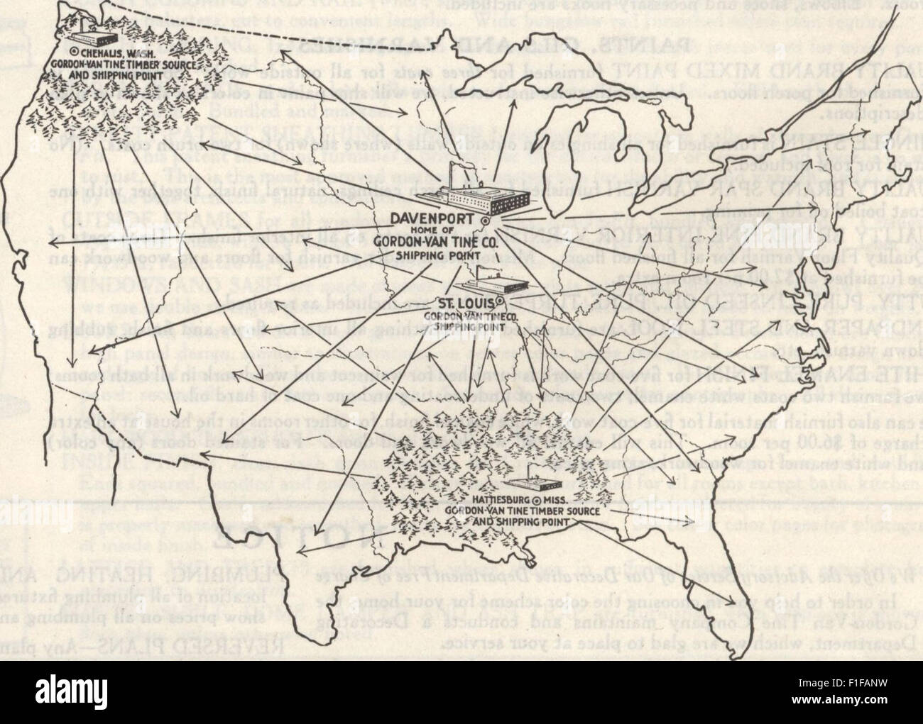 *Gordon-Van Tine Homes* (1921) è un catalogo che mostra case prefabbricate, fornendo piani dettagliati e metodi di costruzione dei primi anni del XX secolo. Riflette la tendenza crescente delle case di kit e la prima suburbanizzazione dell'America durante il periodo post-WWI. Foto Stock