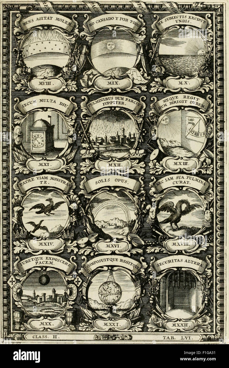 Symbolographia, sive de arte symbolica - sermones septem (1702) Foto Stock