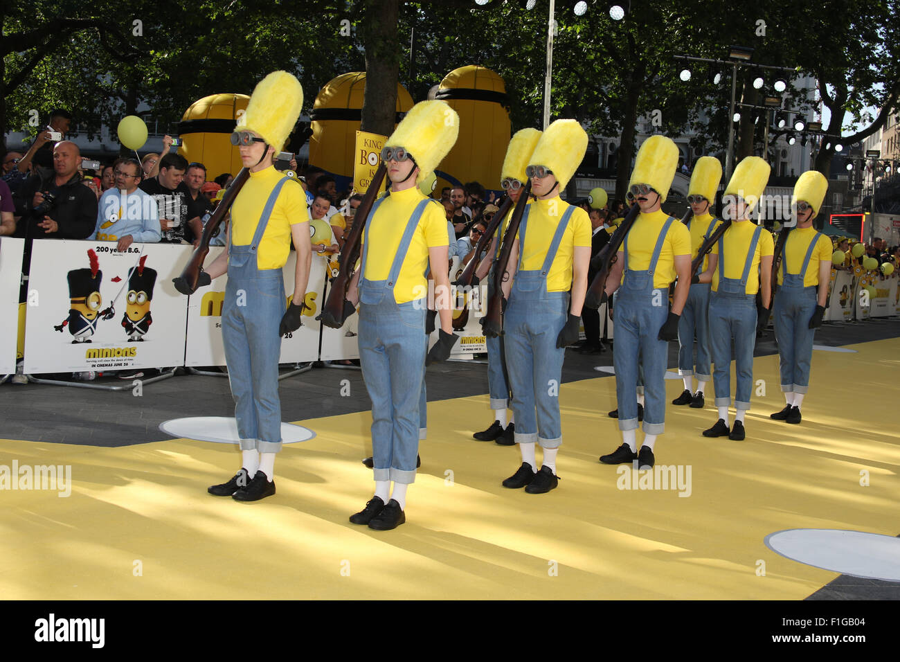 Londra, UK, 11 Giugno 2015: atmosfera presso i serventi - premiere mondiale a l'Odeon Leicester Square a Londra Foto Stock