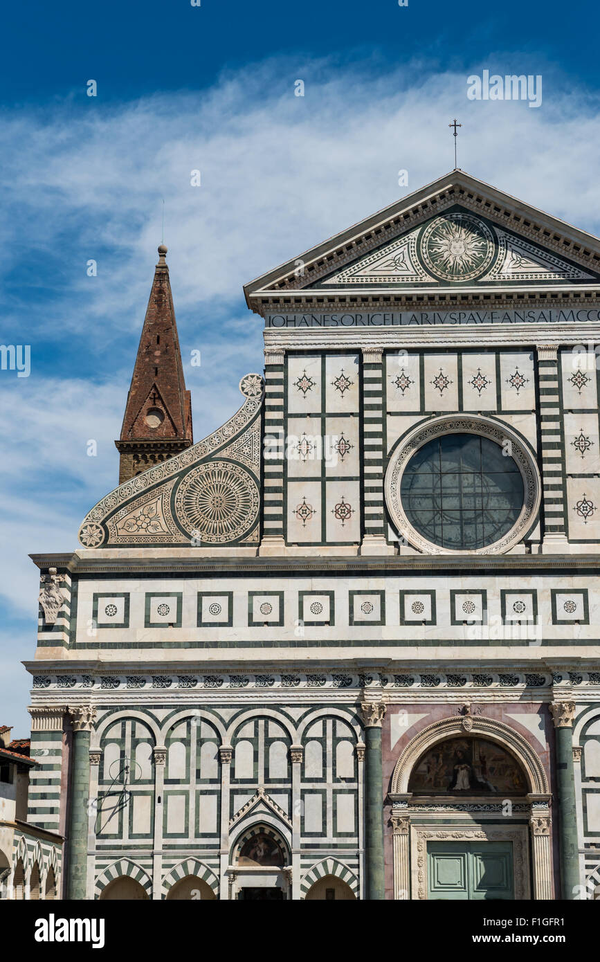 Foto della Basilica di Santa Maria Novella a Firenze Foto Stock