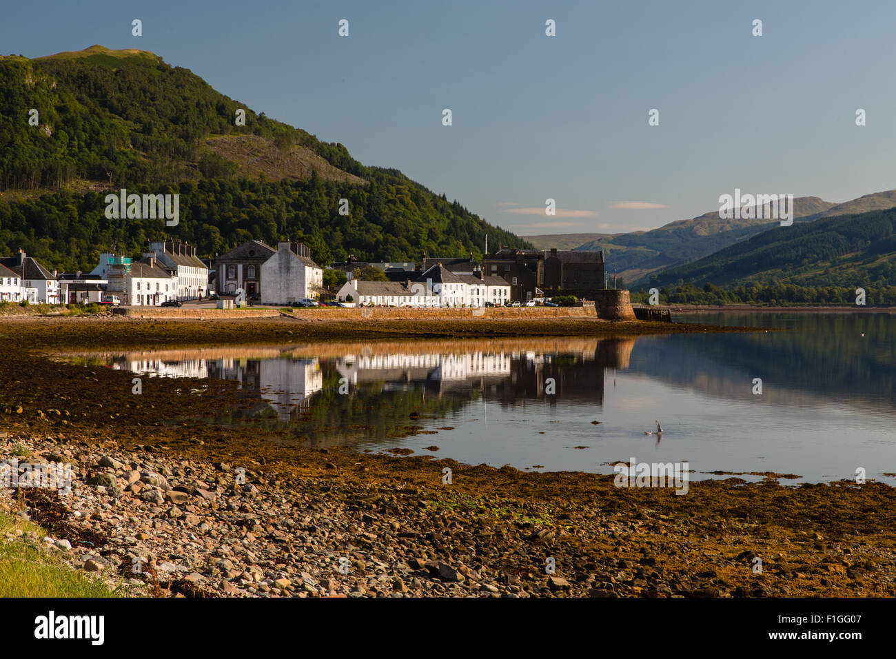 Inveraray, Argyll & Bute, Scozia sul bordo del Loch Fyne Foto Stock