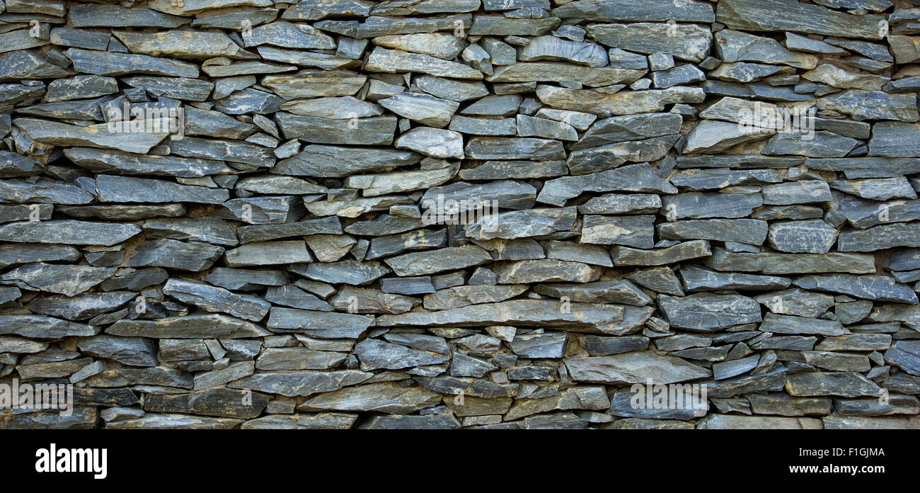 Muro di pietra texture Foto Stock