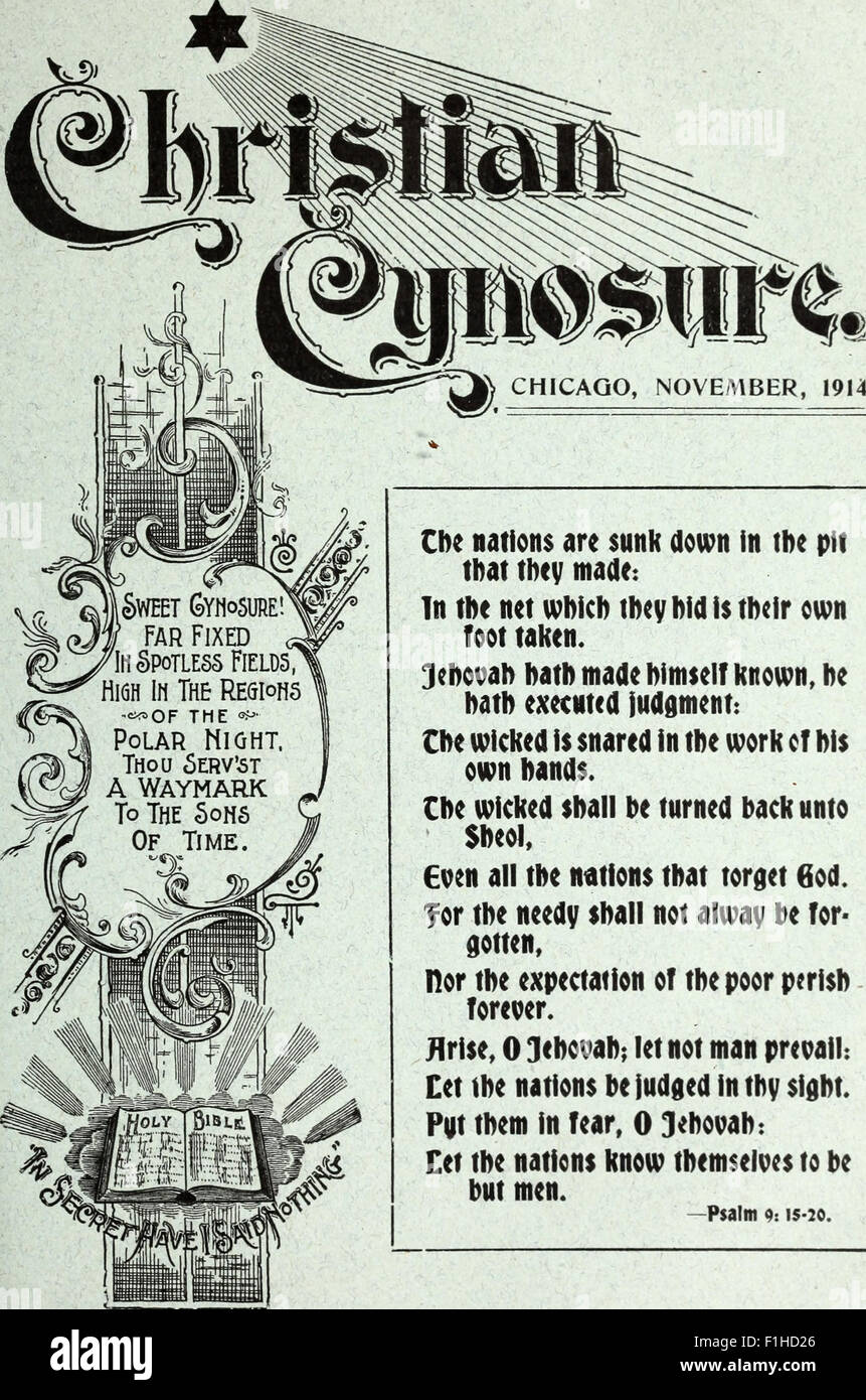 Cynosure cristiana (1914) Foto Stock